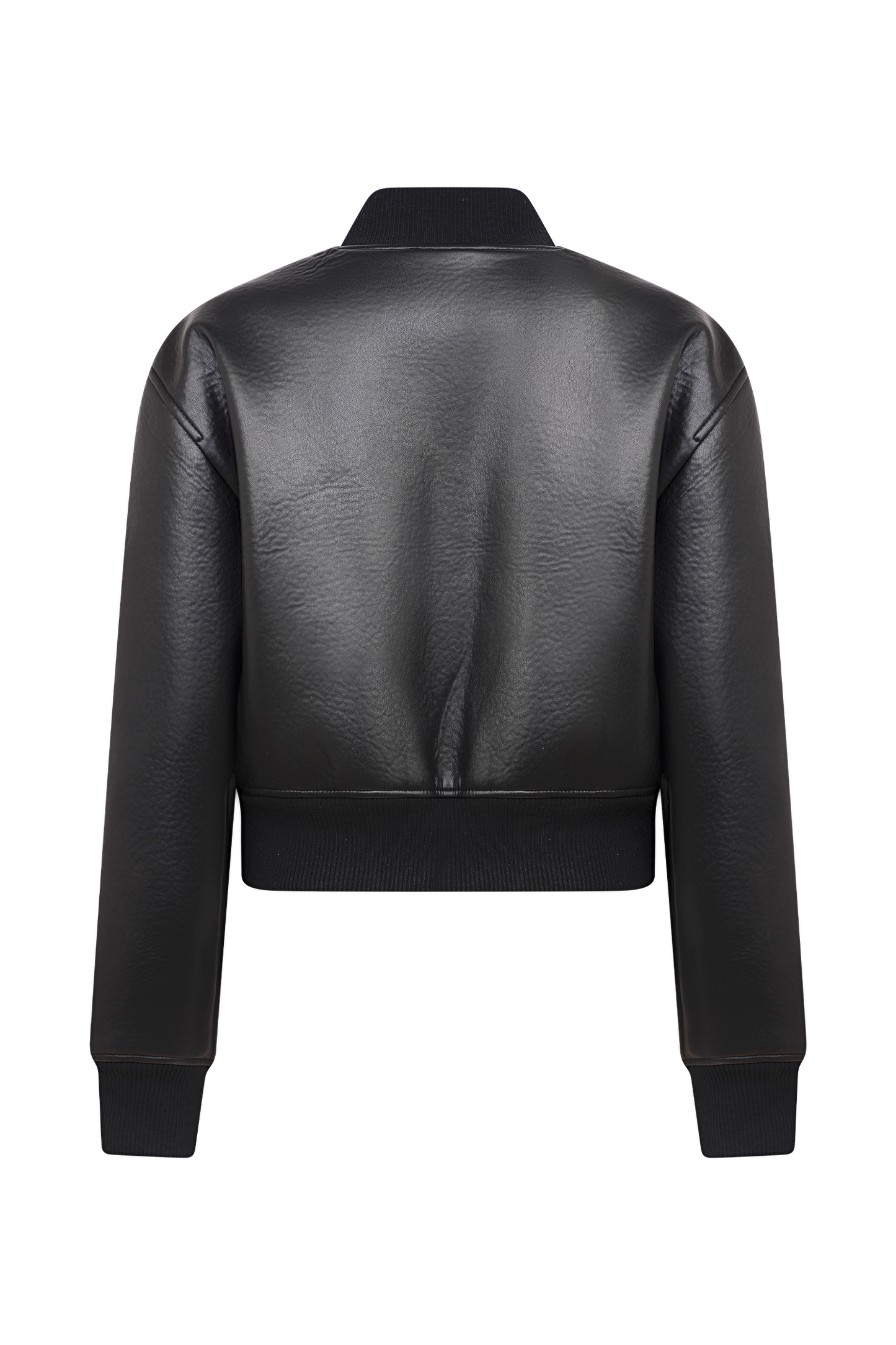 Bomber en simili cuir Codi - Noir