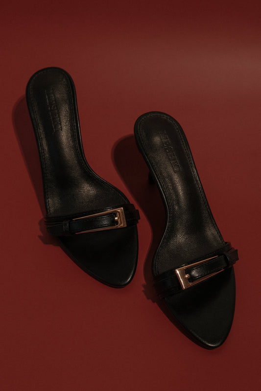 Marieanne, talons hauts avec boucle - Noir