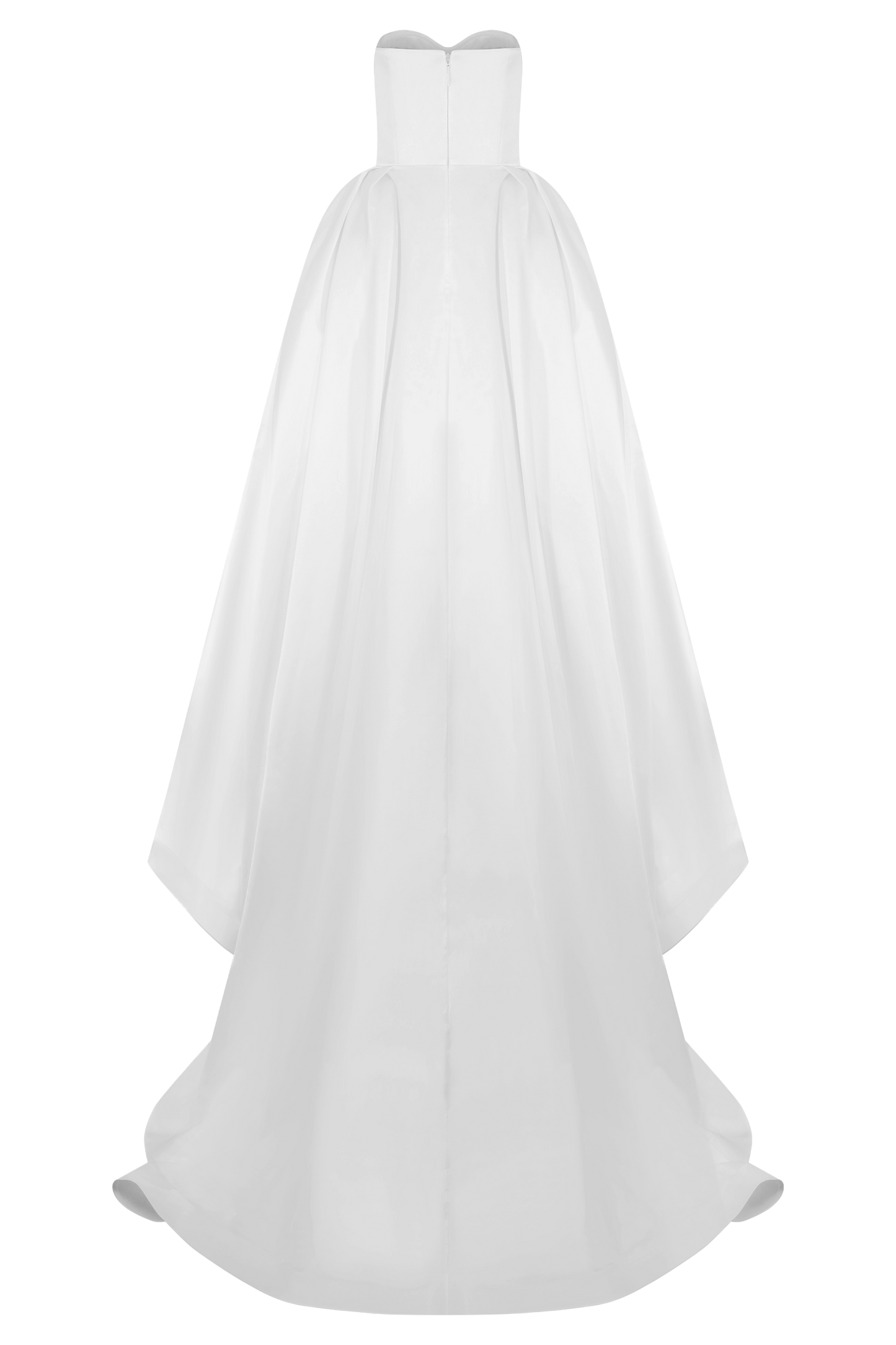 Robe Maxi Satin Sans Bretelles Delphine - Blanche