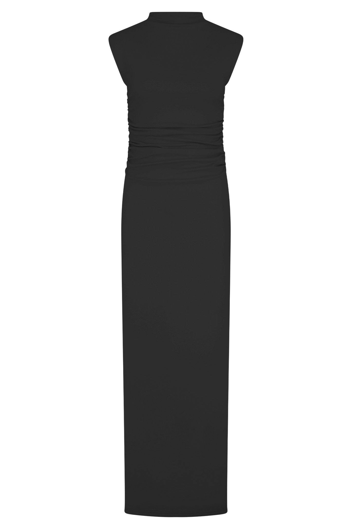 Robe Maxi Sans Manches à Col Haut Elliot - Noir