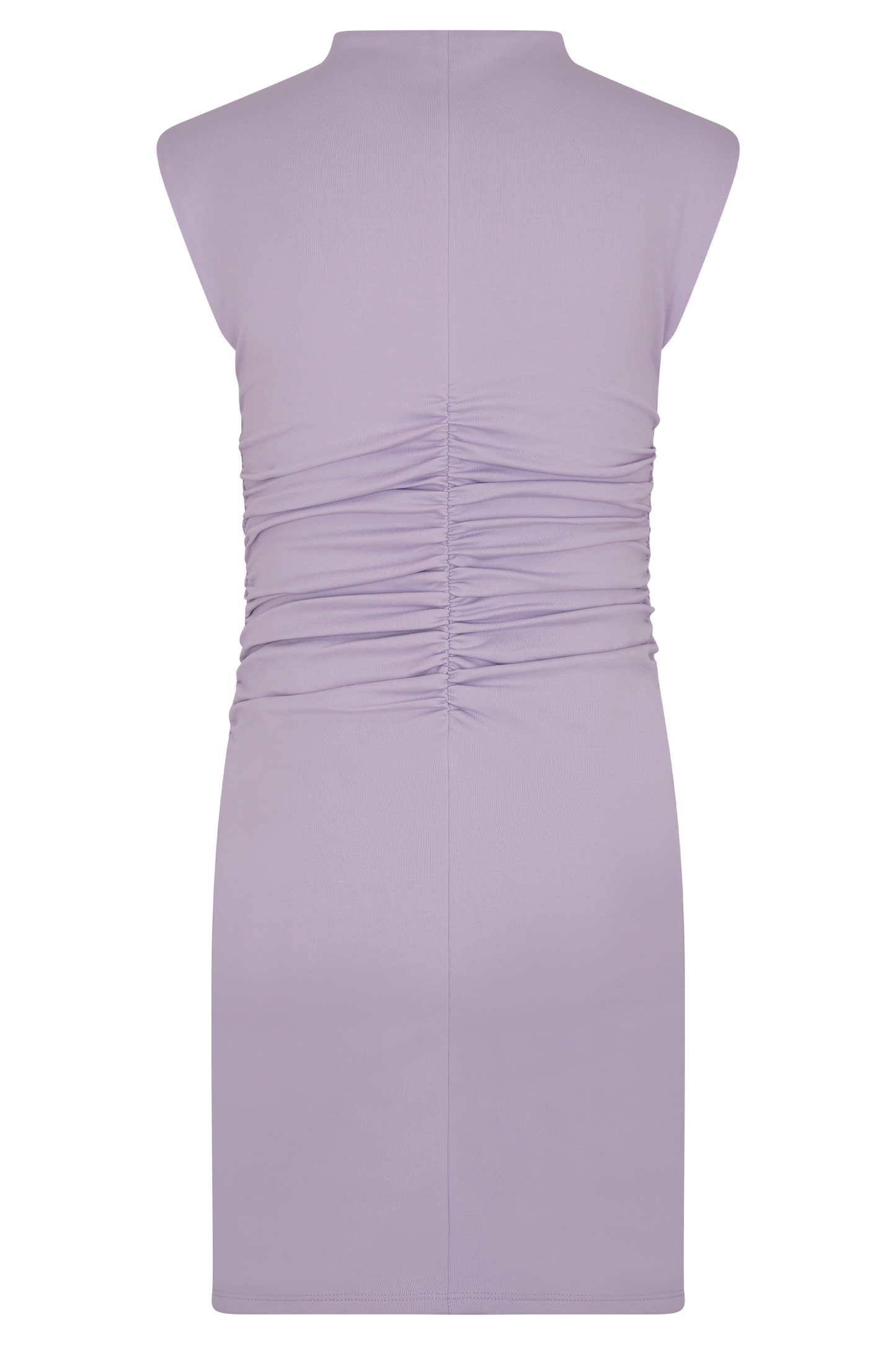 Robe mini sans manches à col montant Elliot - Lilas