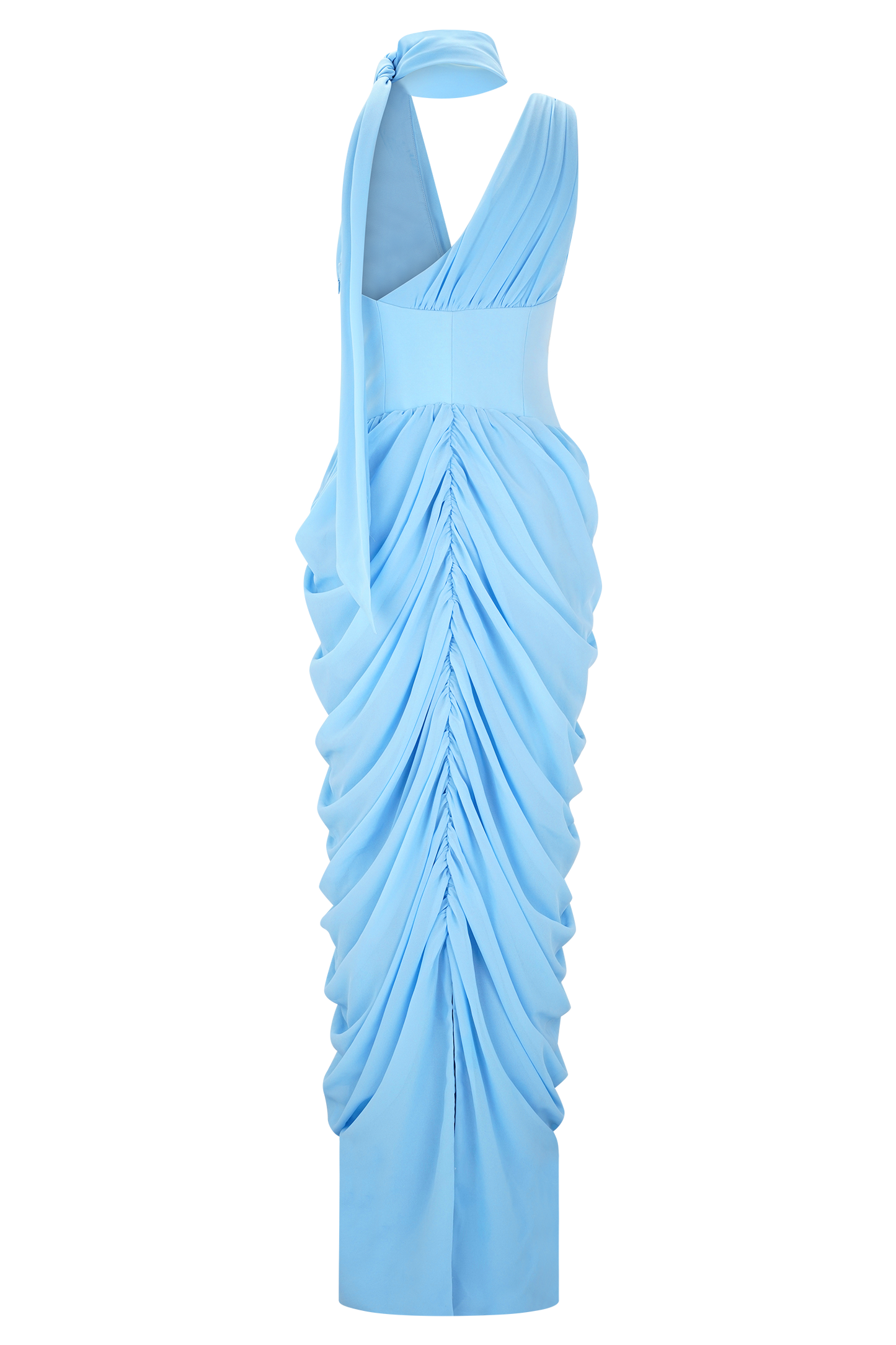 Robe Maxi en Chiffon Alex - Bleu