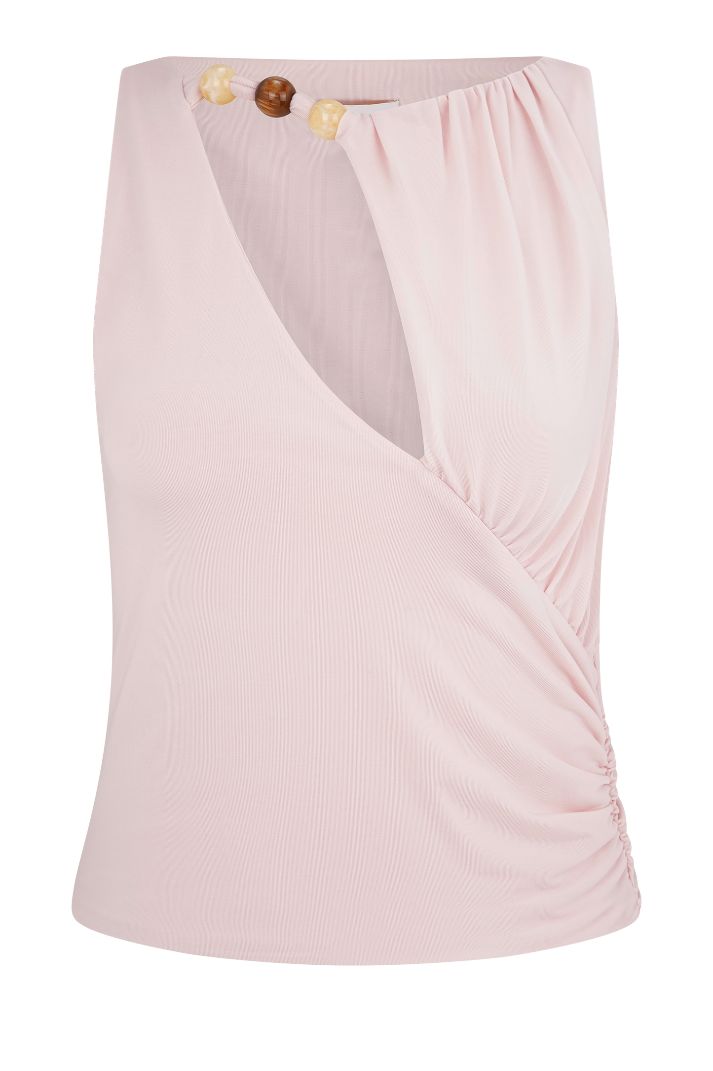 Top à perles Alicent - Rose pâle