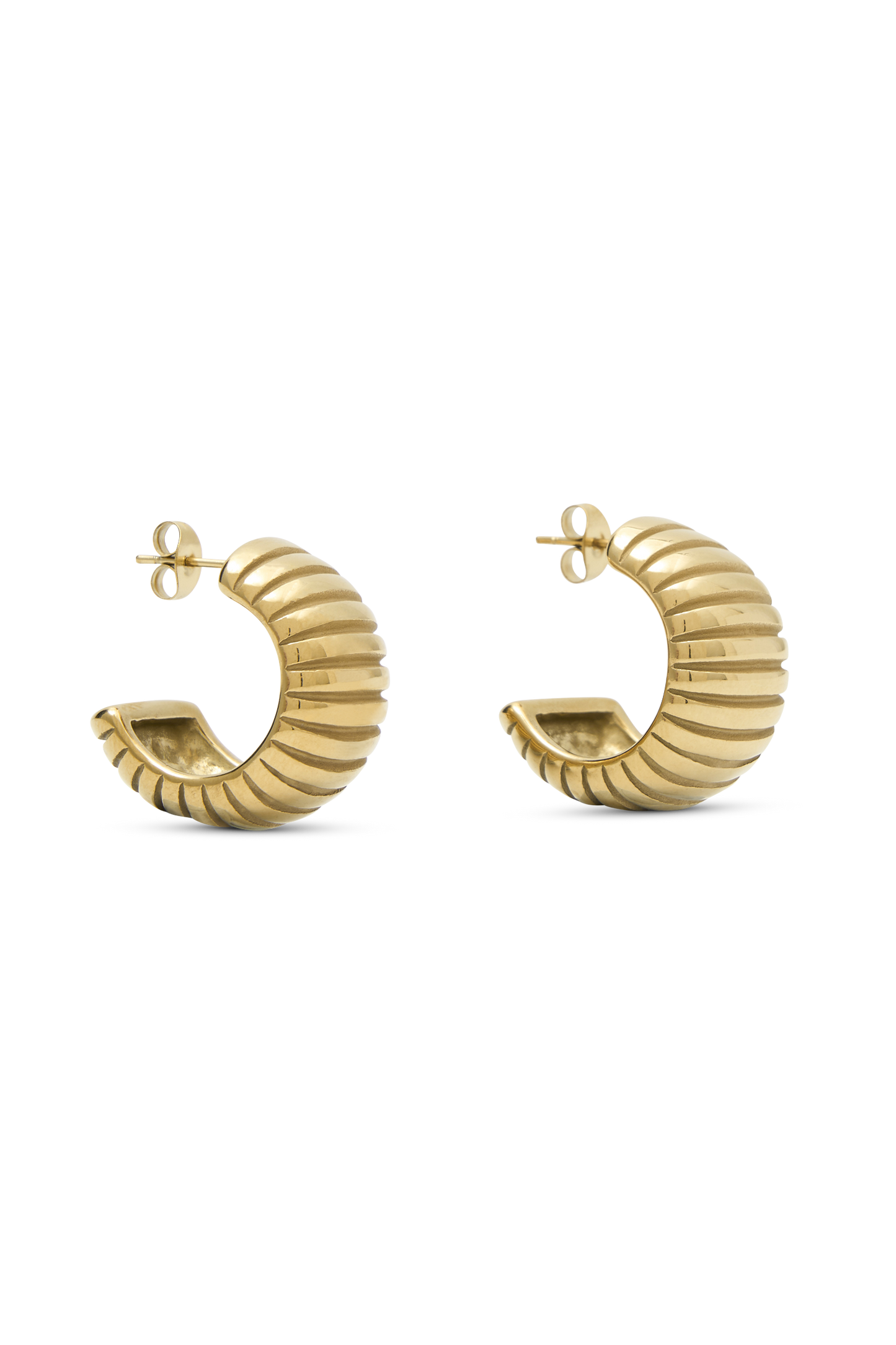 Amelia Boucle d'oreille texturée - Or