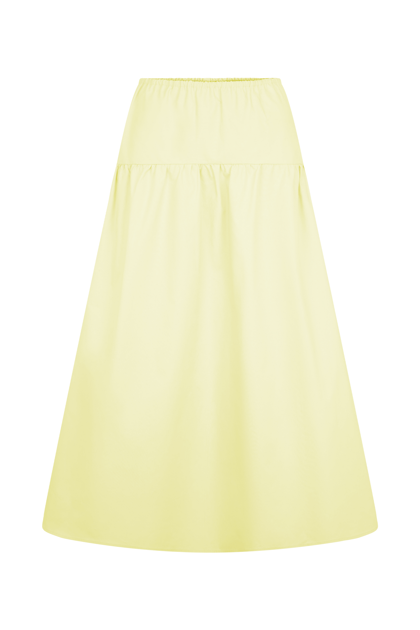Jupe mi-longue Amirah - Citron