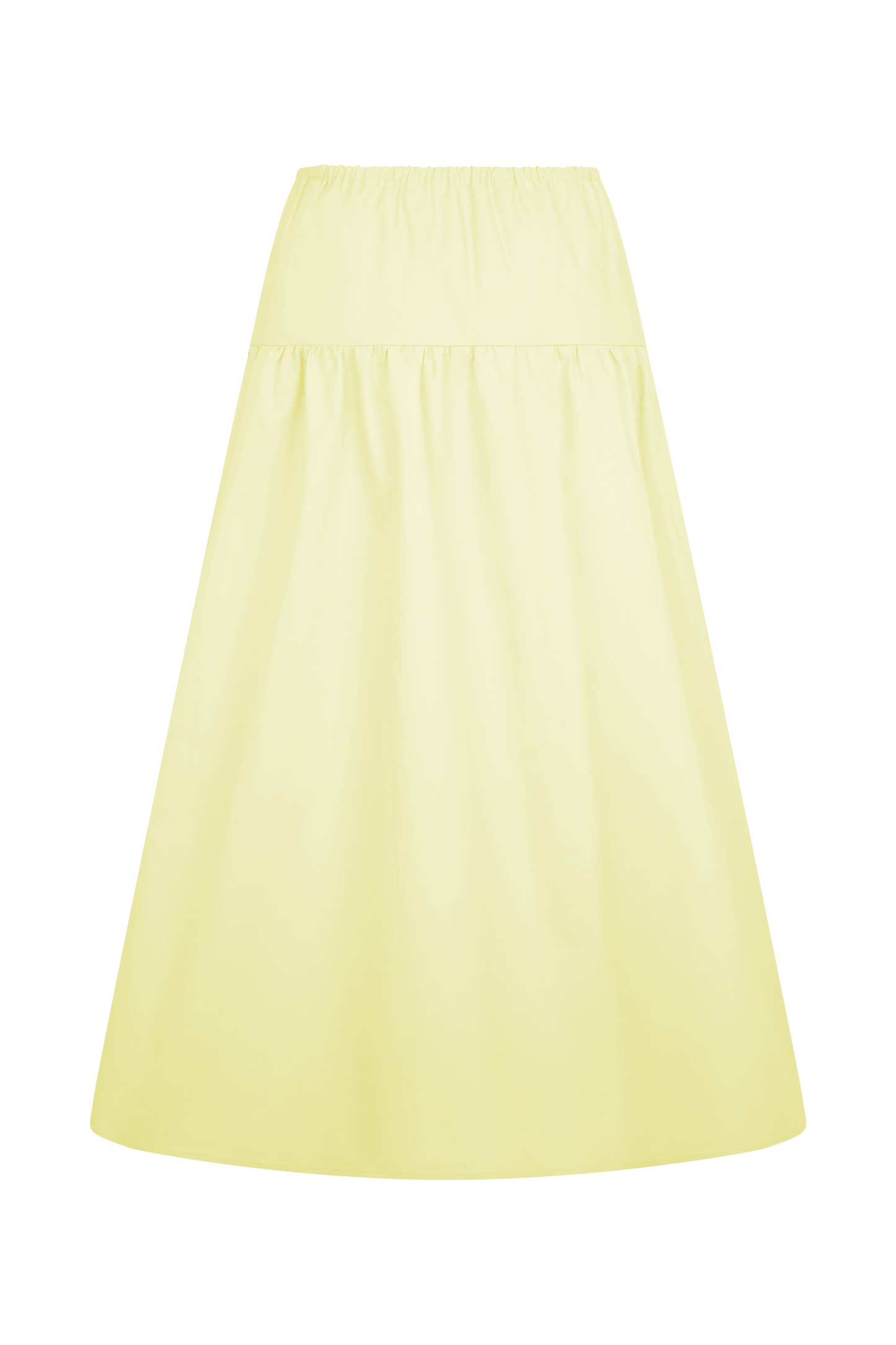 Jupe mi-longue Amirah - Citron