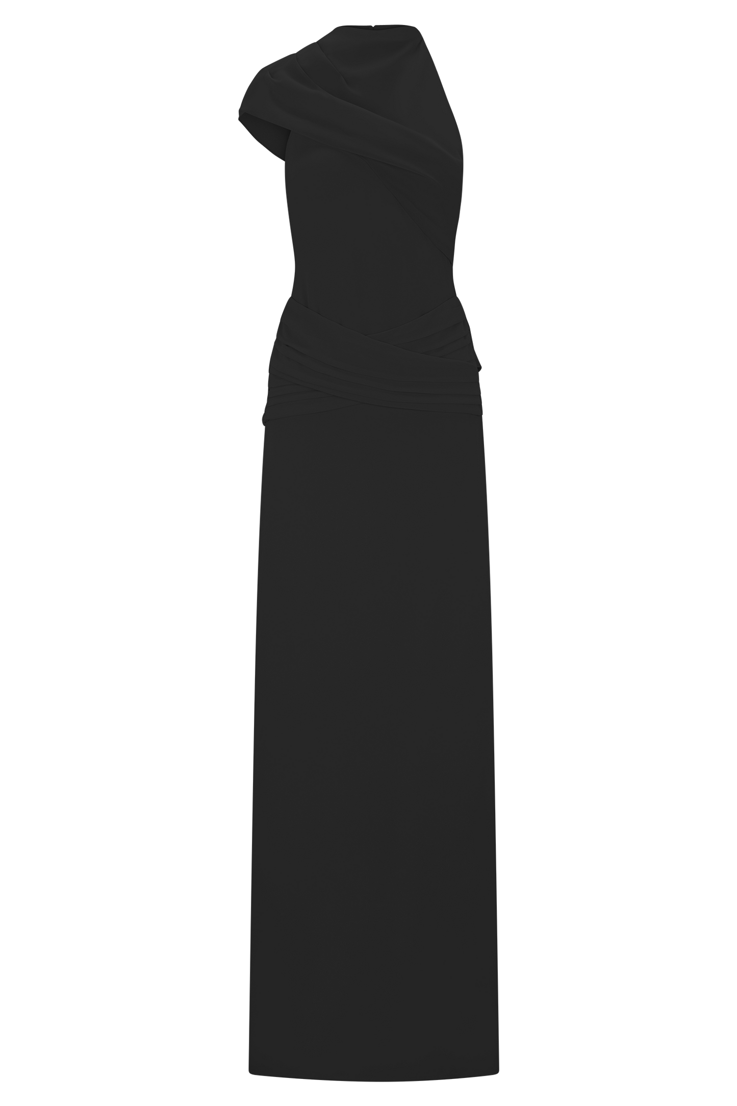 Robe Maxi en Chiffon Analia - Noir