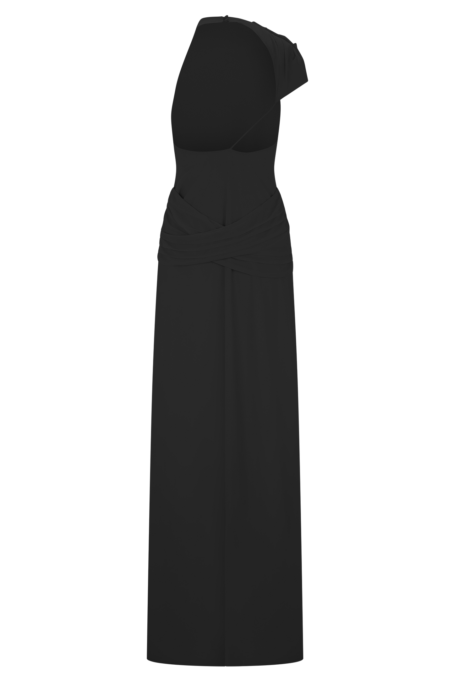 Robe Maxi en Chiffon Analia - Noir