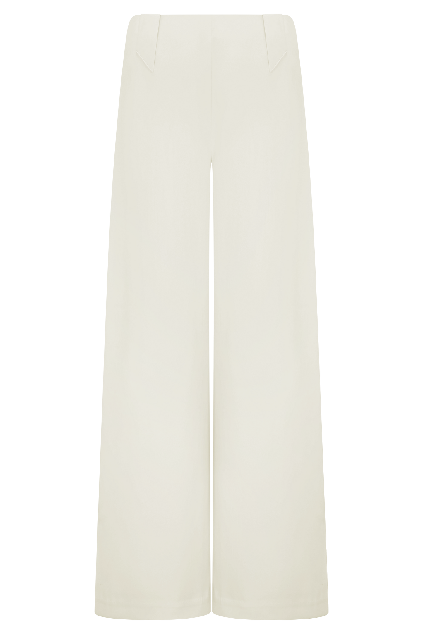 Pantalon tailleur à jambes larges Arlo - Ivoire