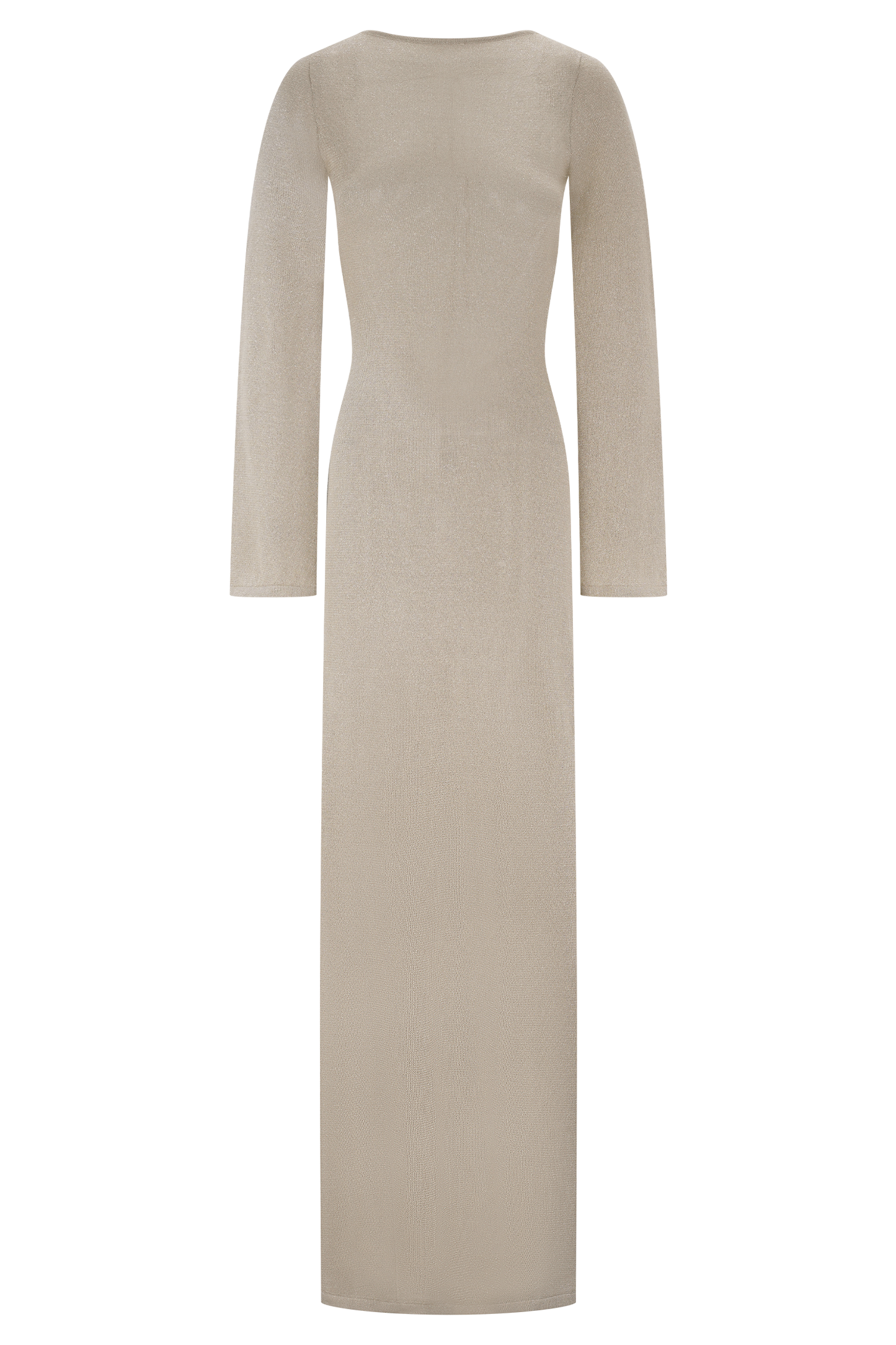Robe Maxi Tricotée Atticus avec Paillettes - Or