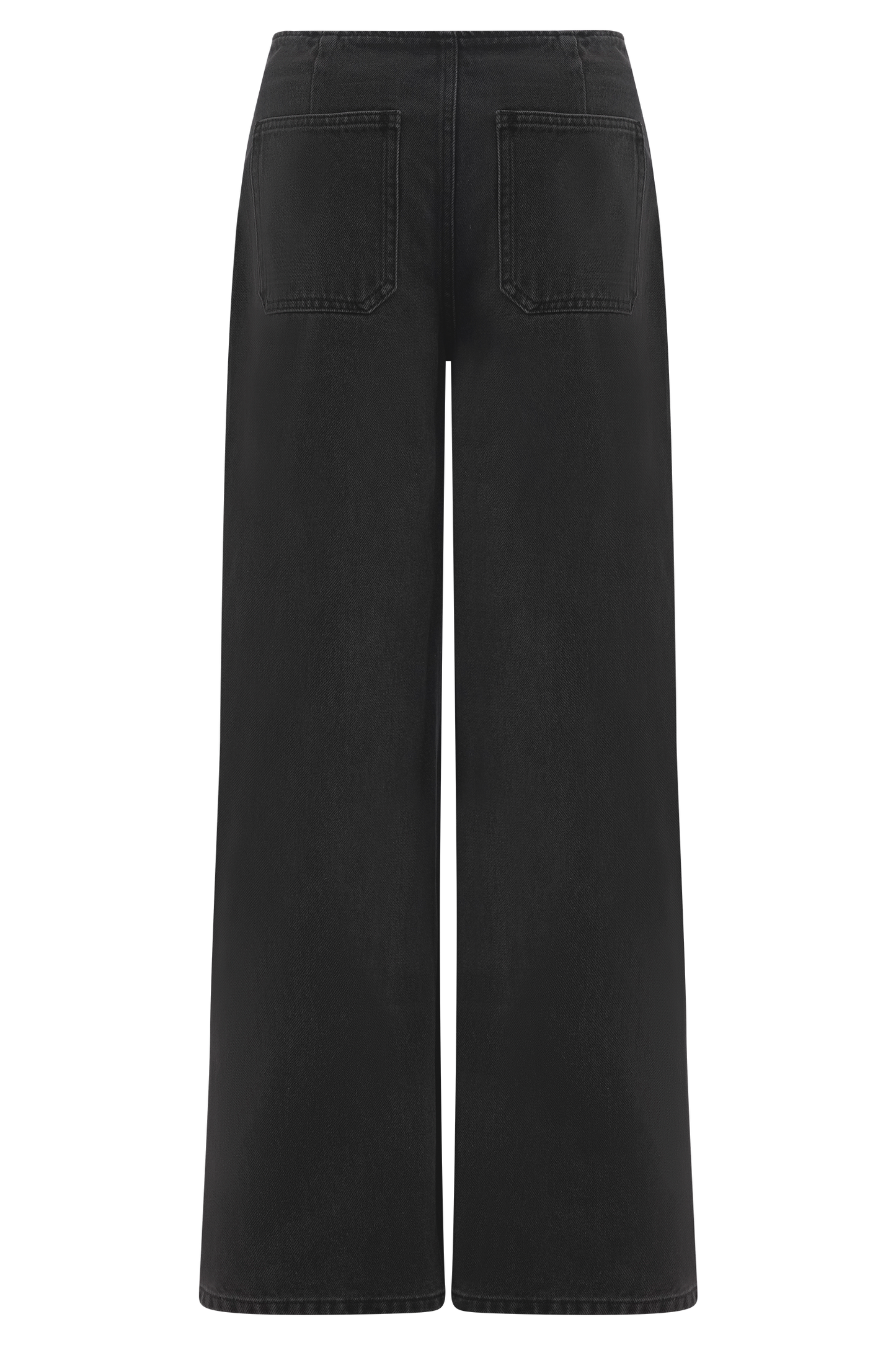 Jeans en jean taille mi-haute Caitlin - Noir délavé