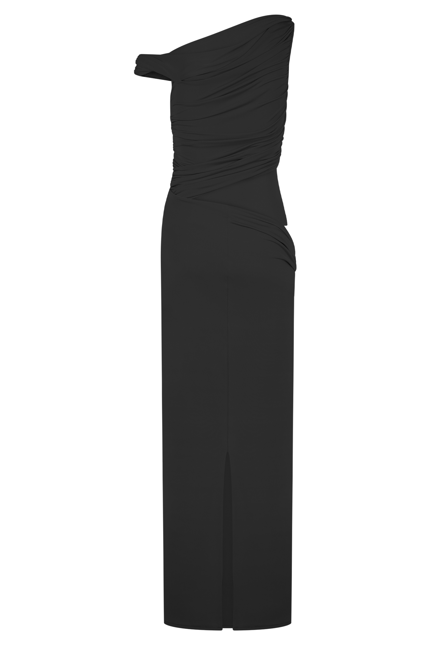 Robe Maxi Étroite à Épaule Découverte Callen - Noir