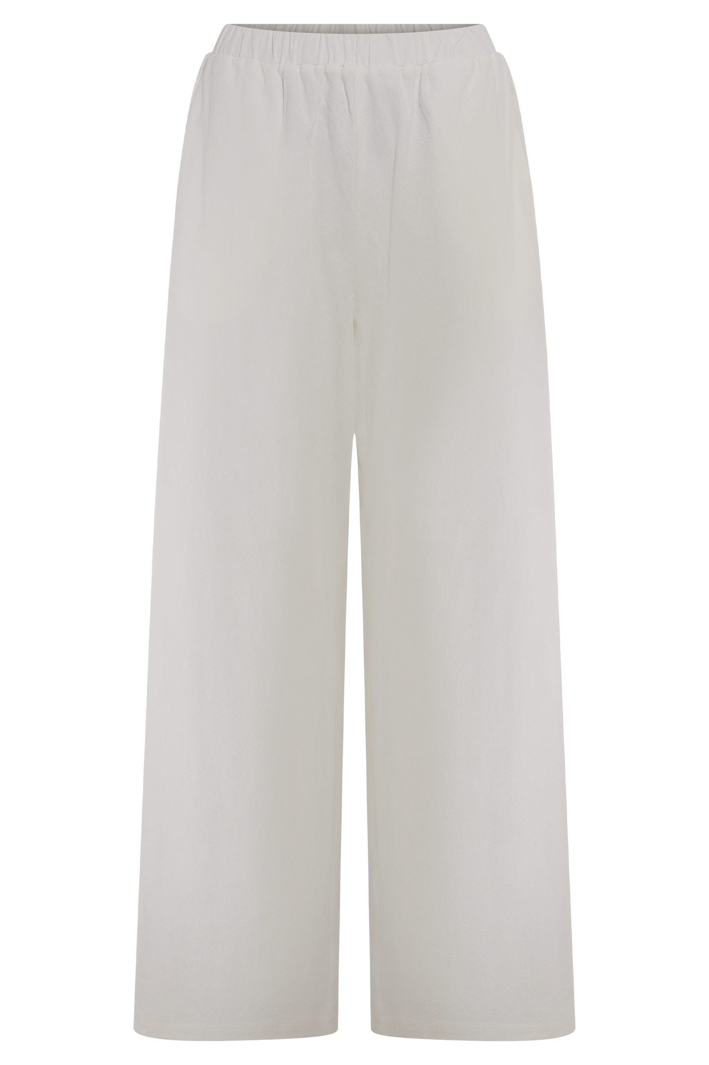 Pantalon large en coton Campbell - Blanc