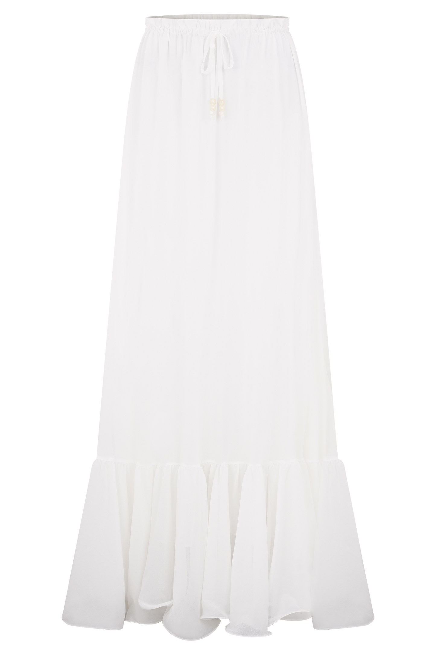 Jupe Maxi en Chiffon Carlie - Ivoire