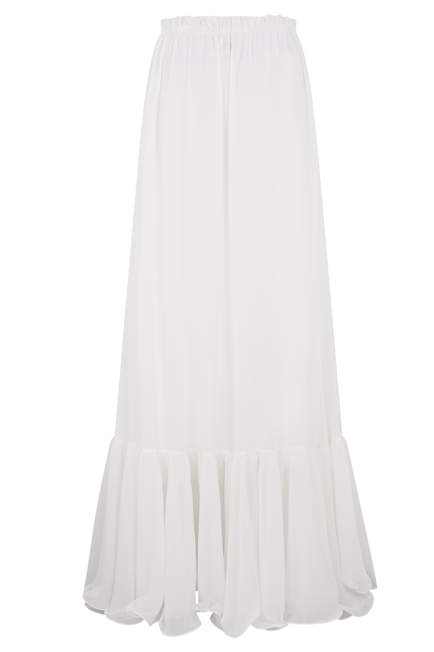 Jupe Maxi en Chiffon Carlie - Ivoire