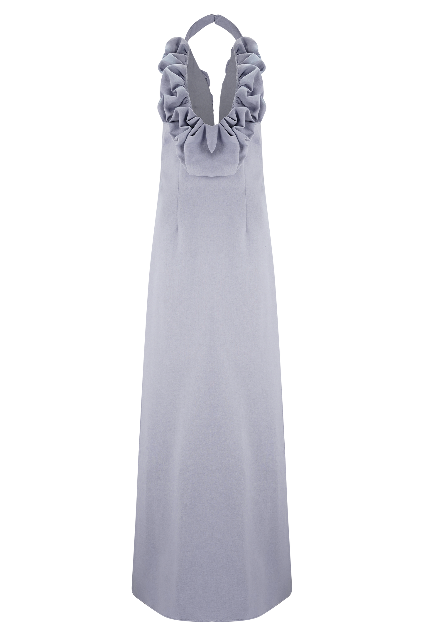 Robe Maxi en Lin Carolyn - Bleu Cendré