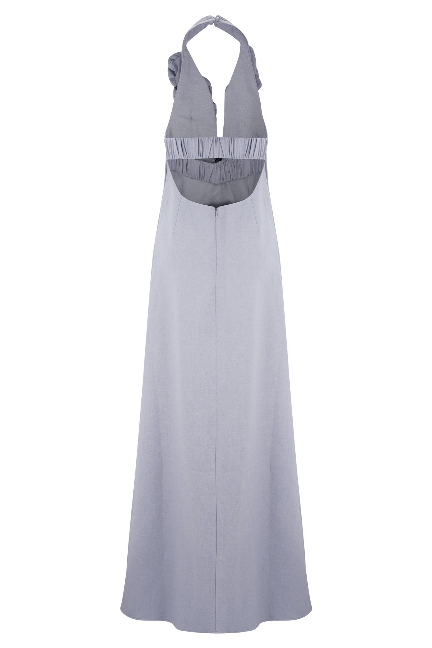 Robe Maxi en Lin Carolyn - Bleu Cendré