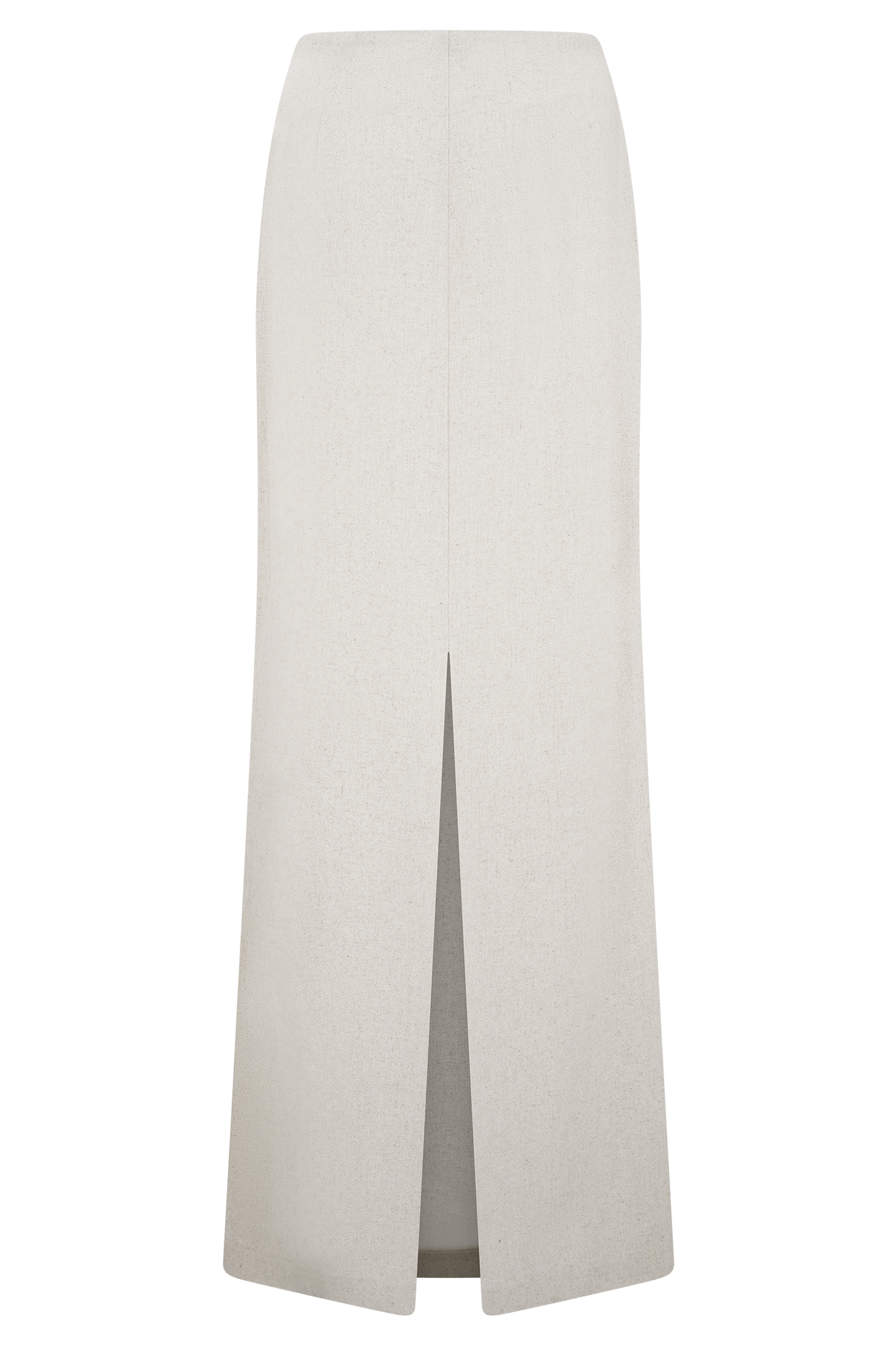 Jupe Maxi en Lin Brodé Casey - Naturel