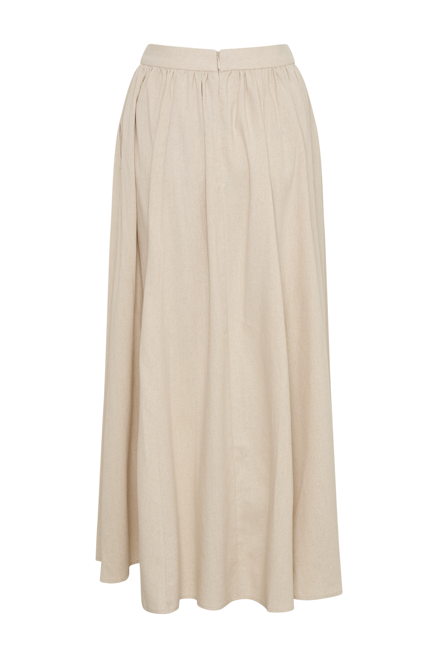 Jupe Maxi A-Line en Lin Clarence - Naturel