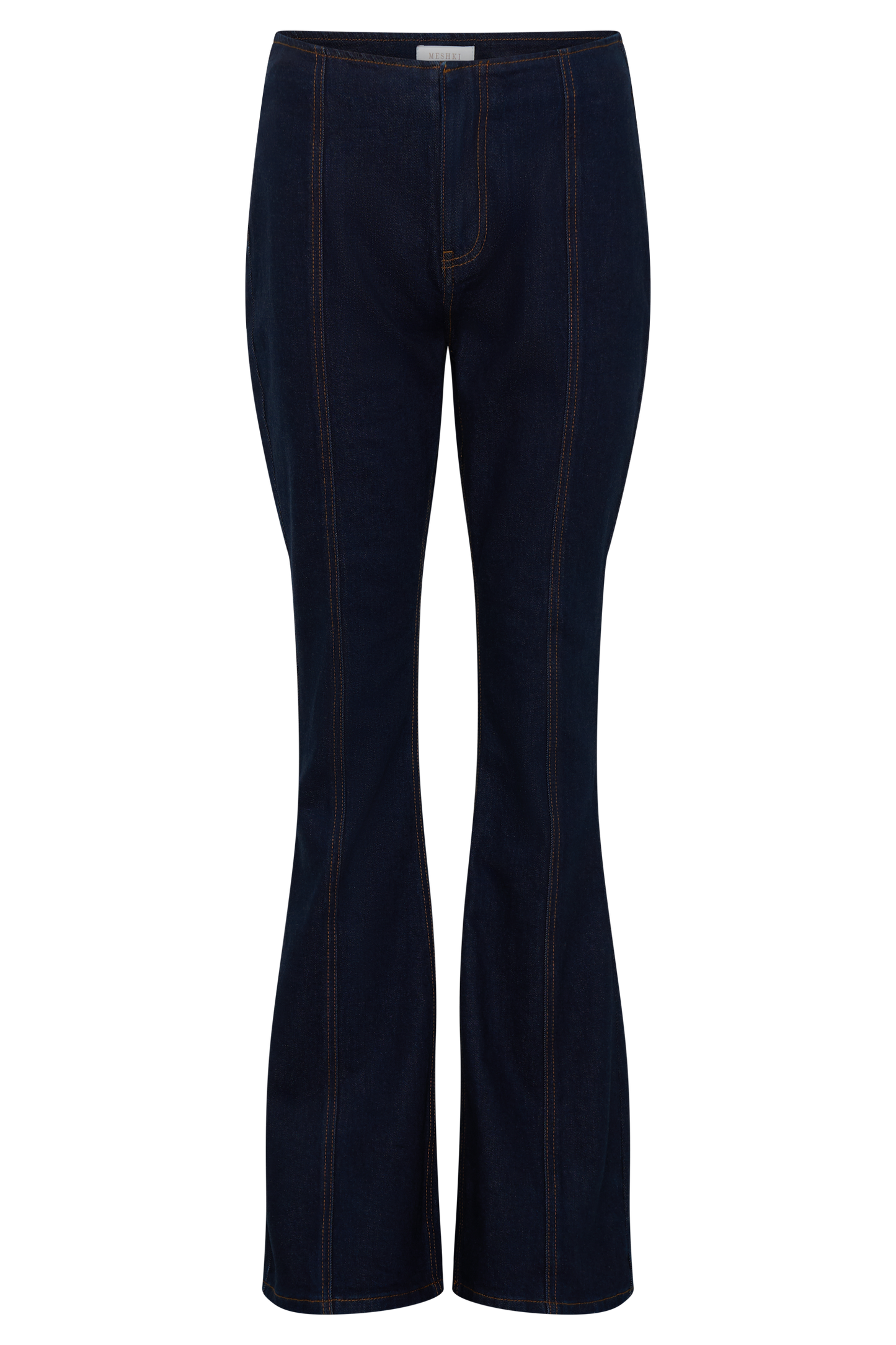 Jeans évasés à panneaux Clio - Bleu indigo
