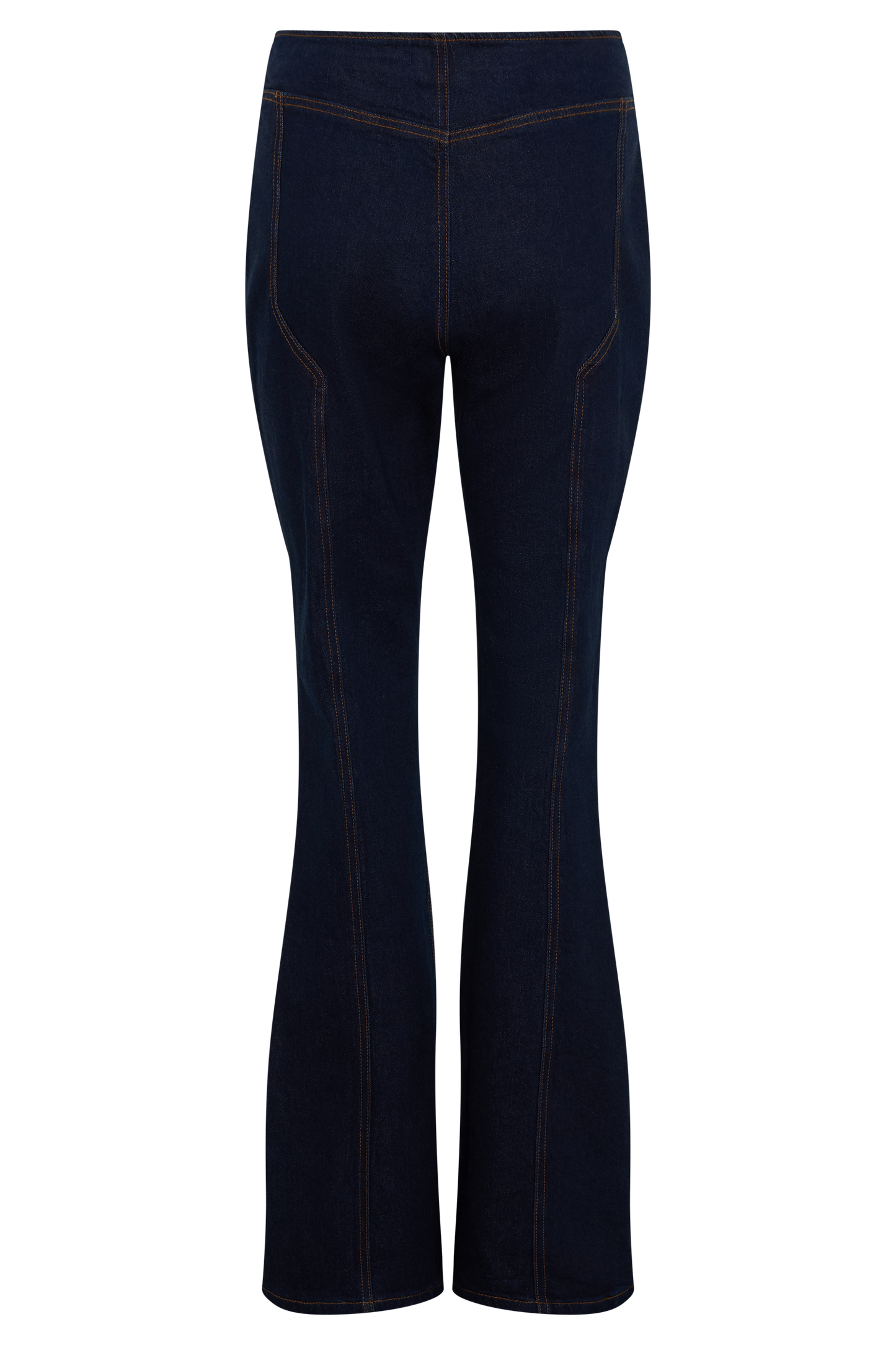 Jeans évasés à panneaux Clio - Bleu indigo