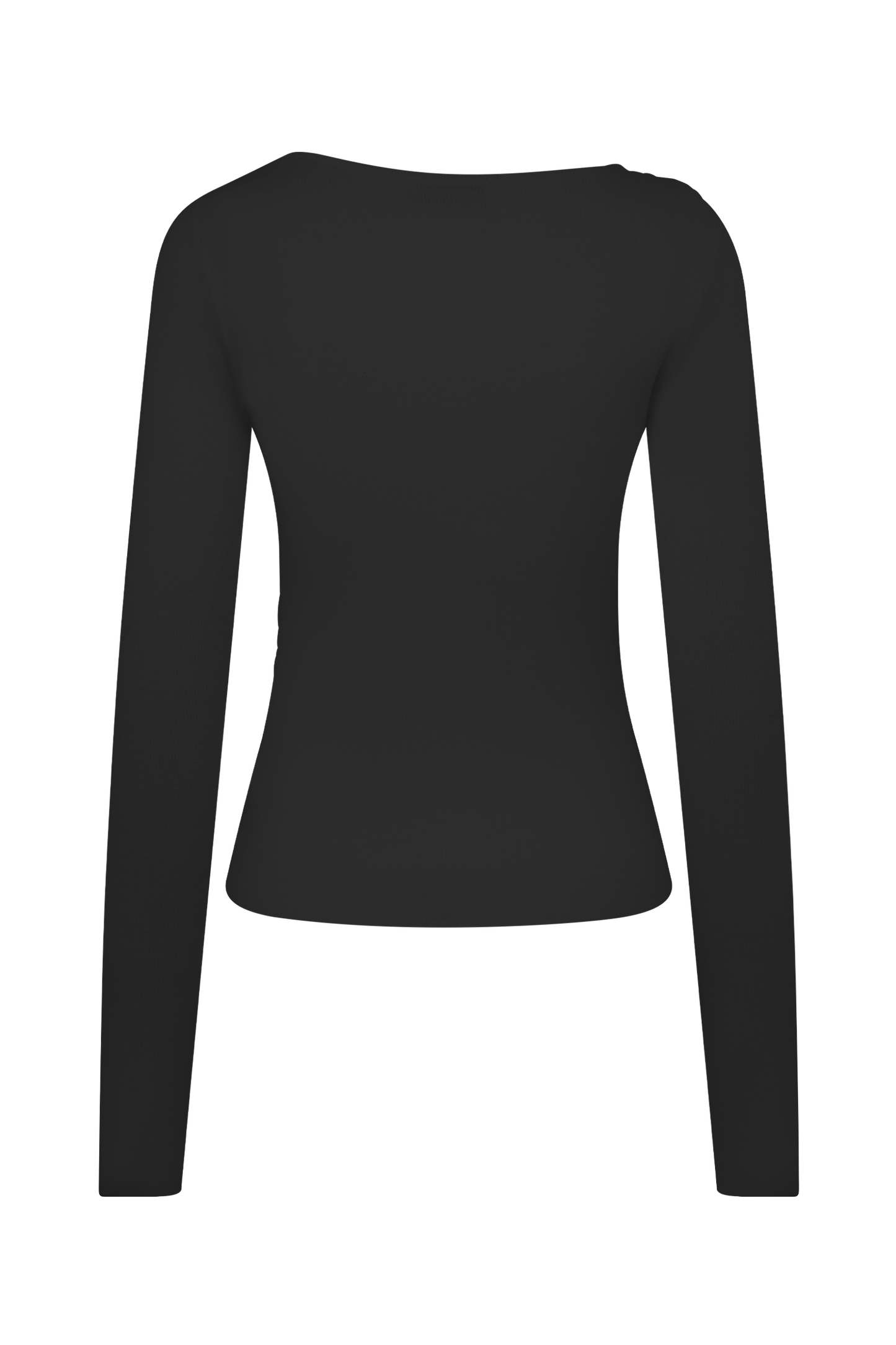 Top en tricot torsadé et drapé Culver - Noir