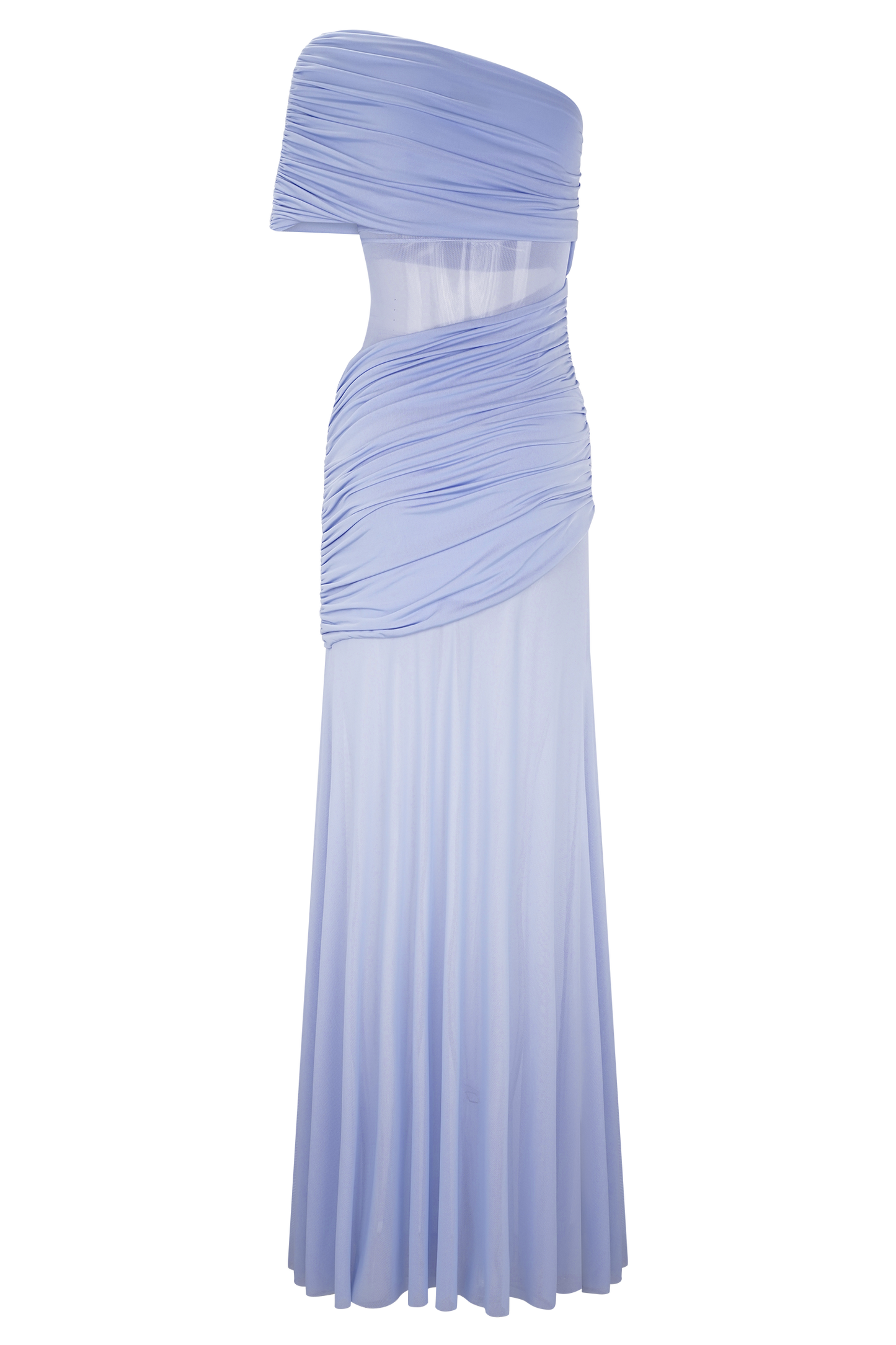 Robe Maxi en Maille à Une Épaule Dallas - Lavande