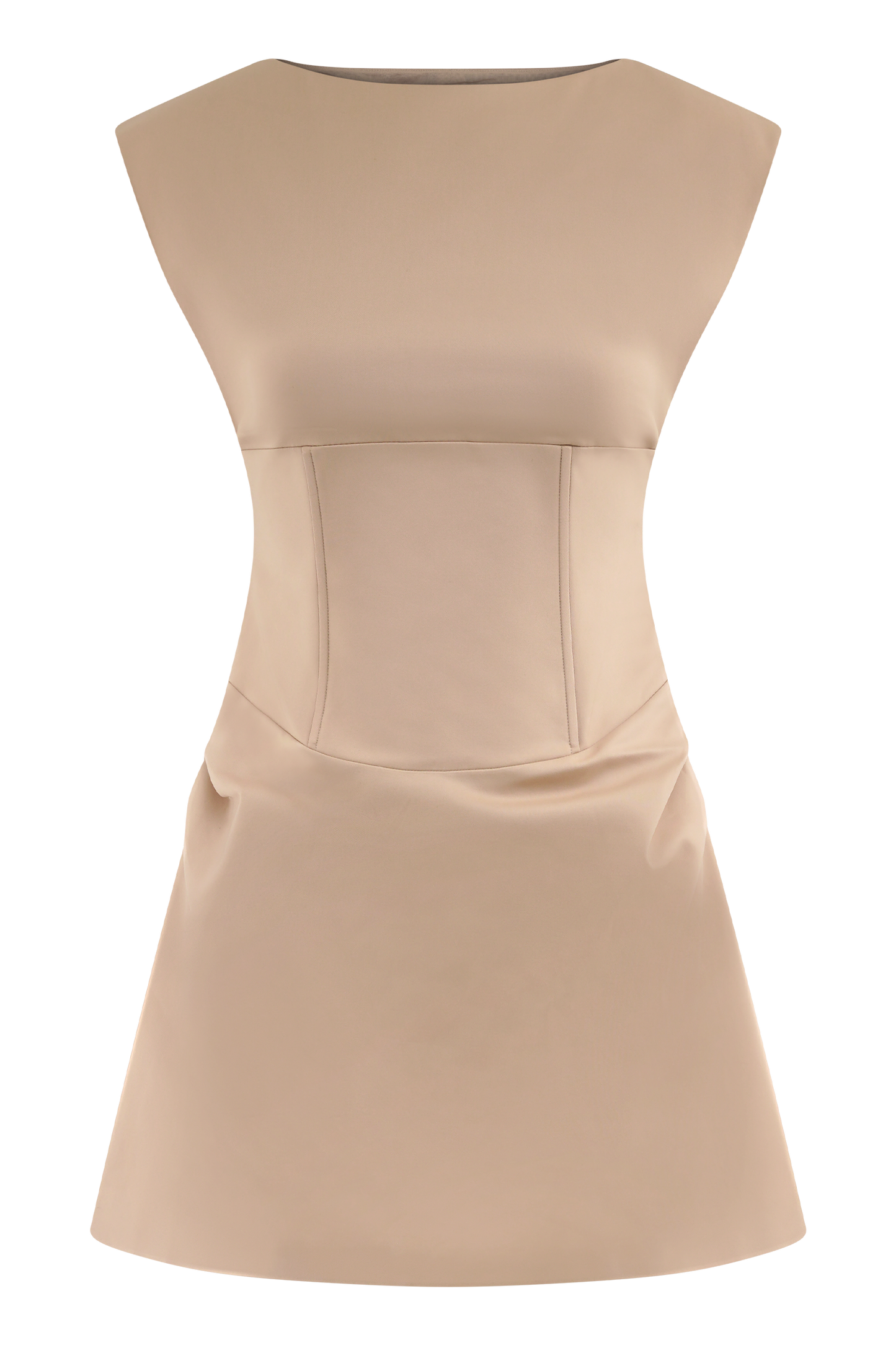 Mini-robe sans manches Doris - Camel