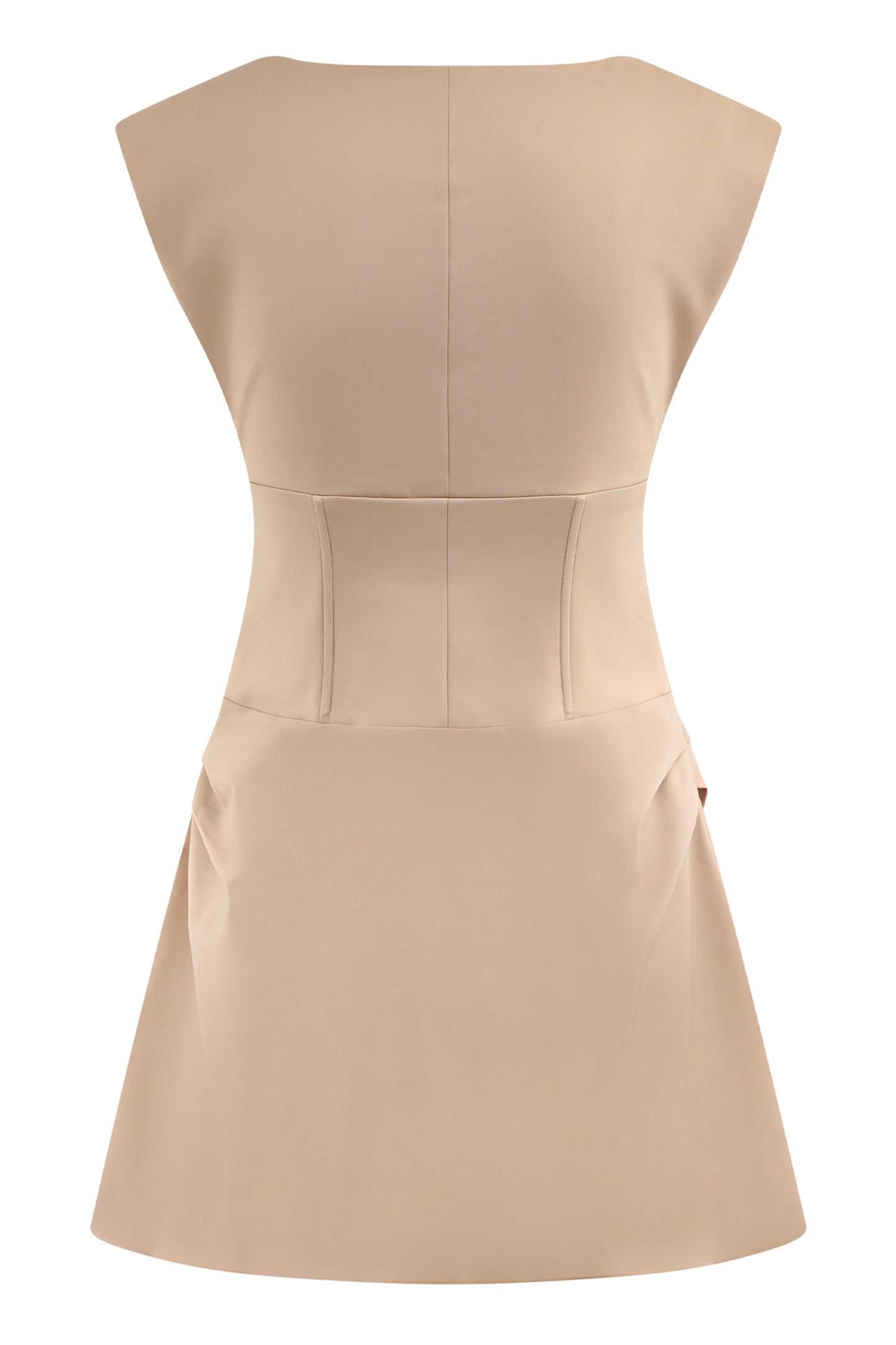 Mini-robe sans manches Doris - Camel