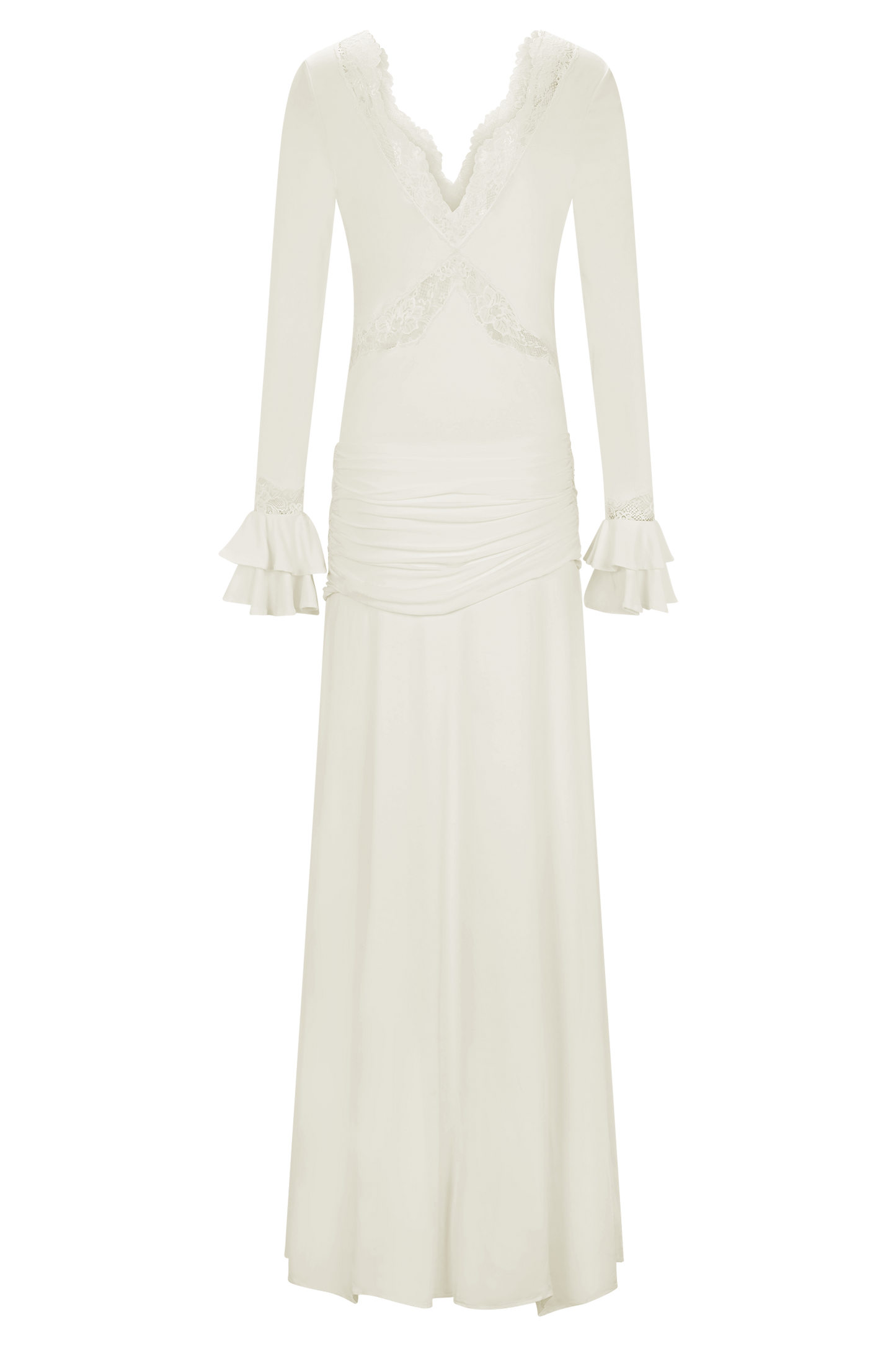 Robe Maxi en Dentelle Electra - Ivoire