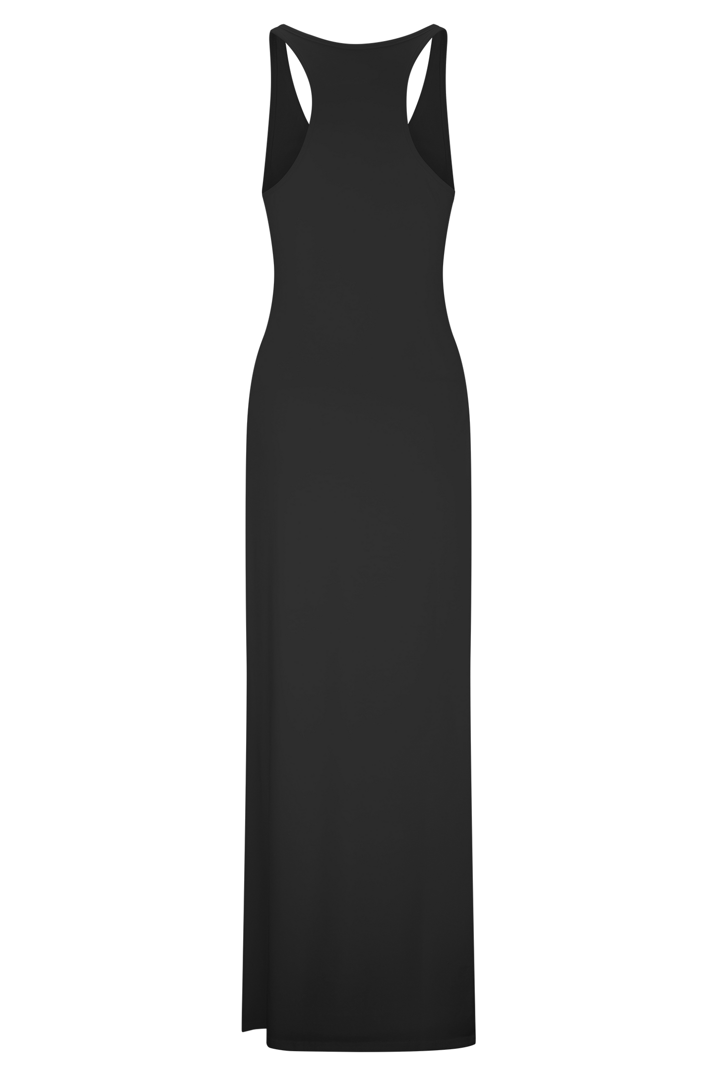 Haut Ellerie à dos nageur et longueur allongée - Noir