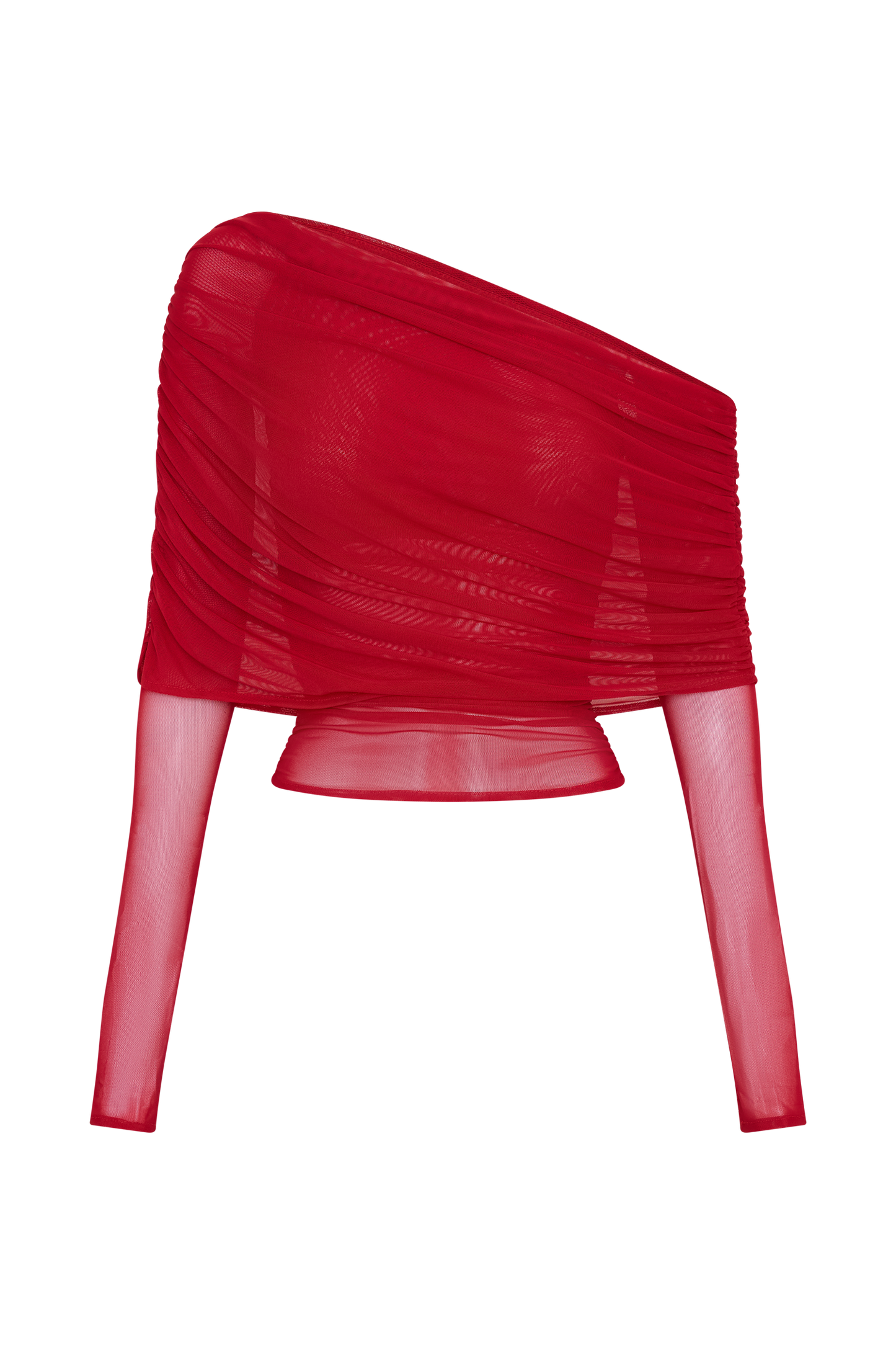 Top en maille transparente à épaules dénudées Everly - Ruby