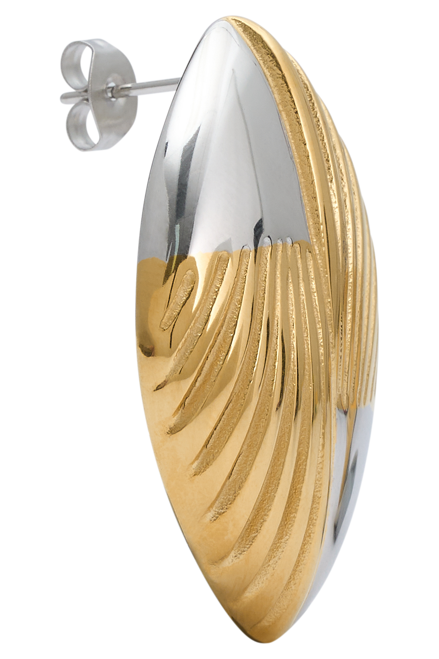 Boucles d'oreilles ovales en métal mixte Felicity - Or