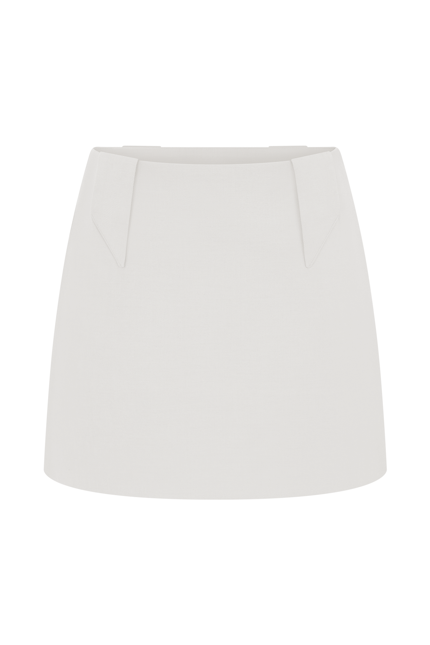 Jupe mini Gina en tailleur - Ivoire