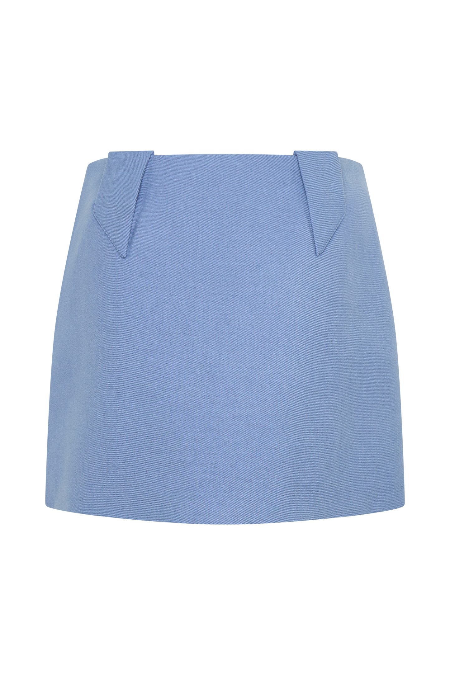 Jupe mini Gina en tailleur - Bleu océan