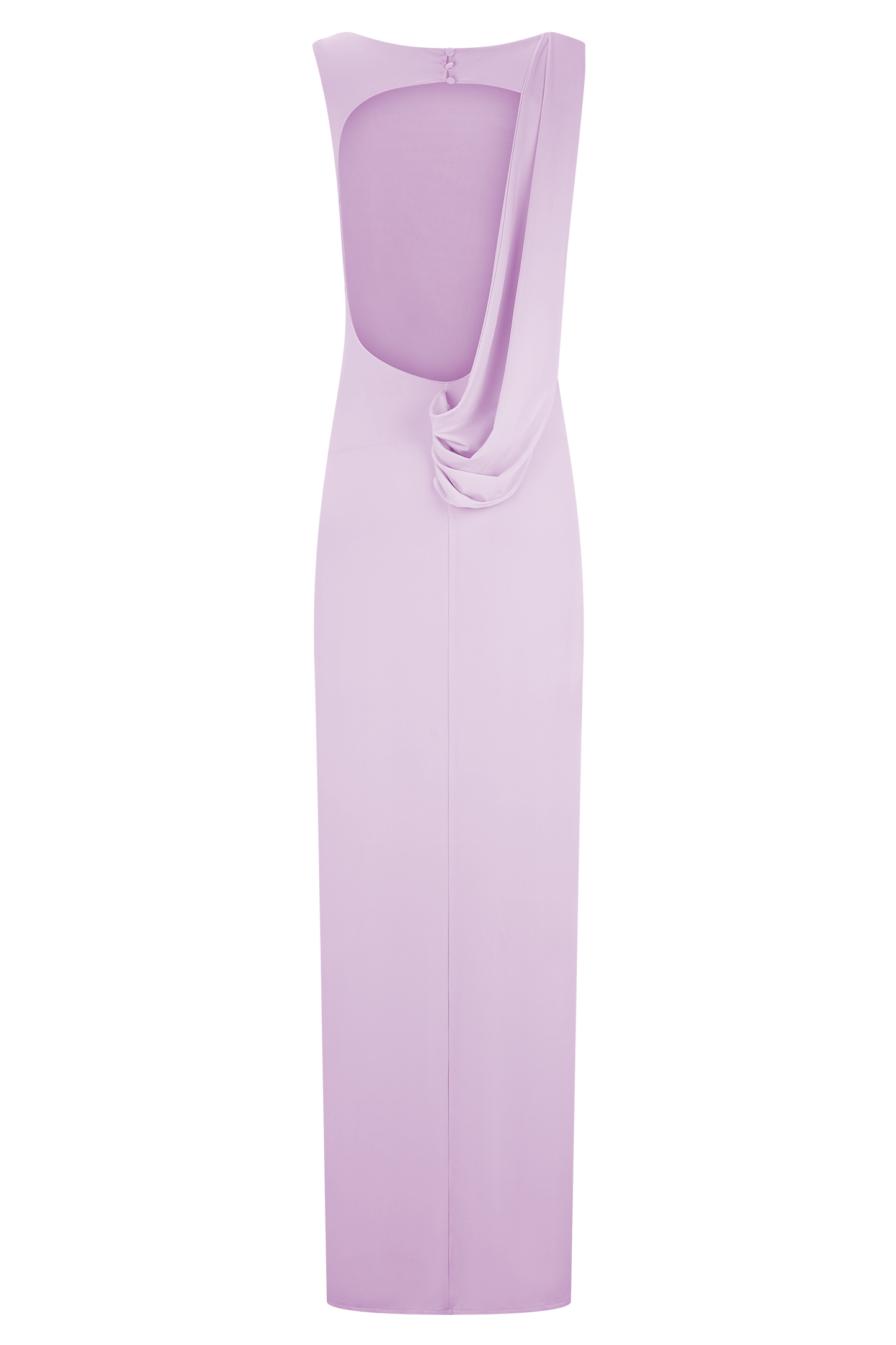 Henley Robe Maxi Dégradée et Fluide - Rose Poussière