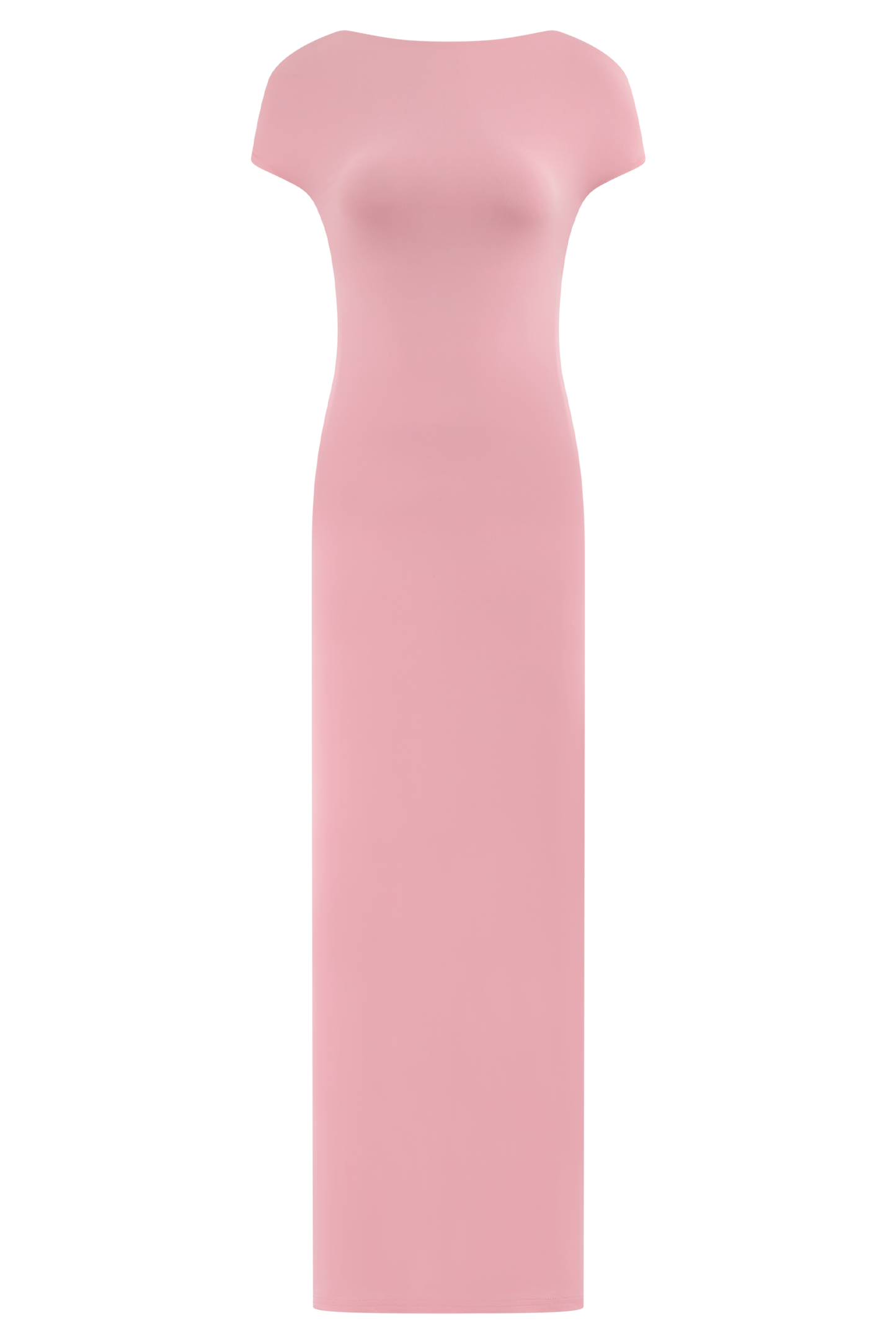Imogen Robe Maxi Évasée à Manches Décolletées - Rose Bonbon
