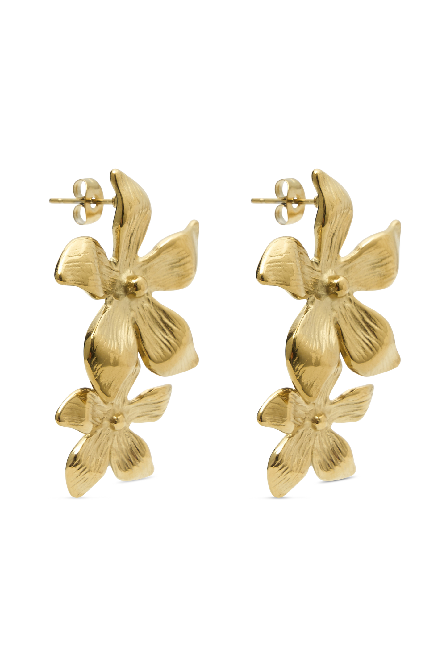 Boucles d'oreilles fleuries pendantantes Infatuated - Or