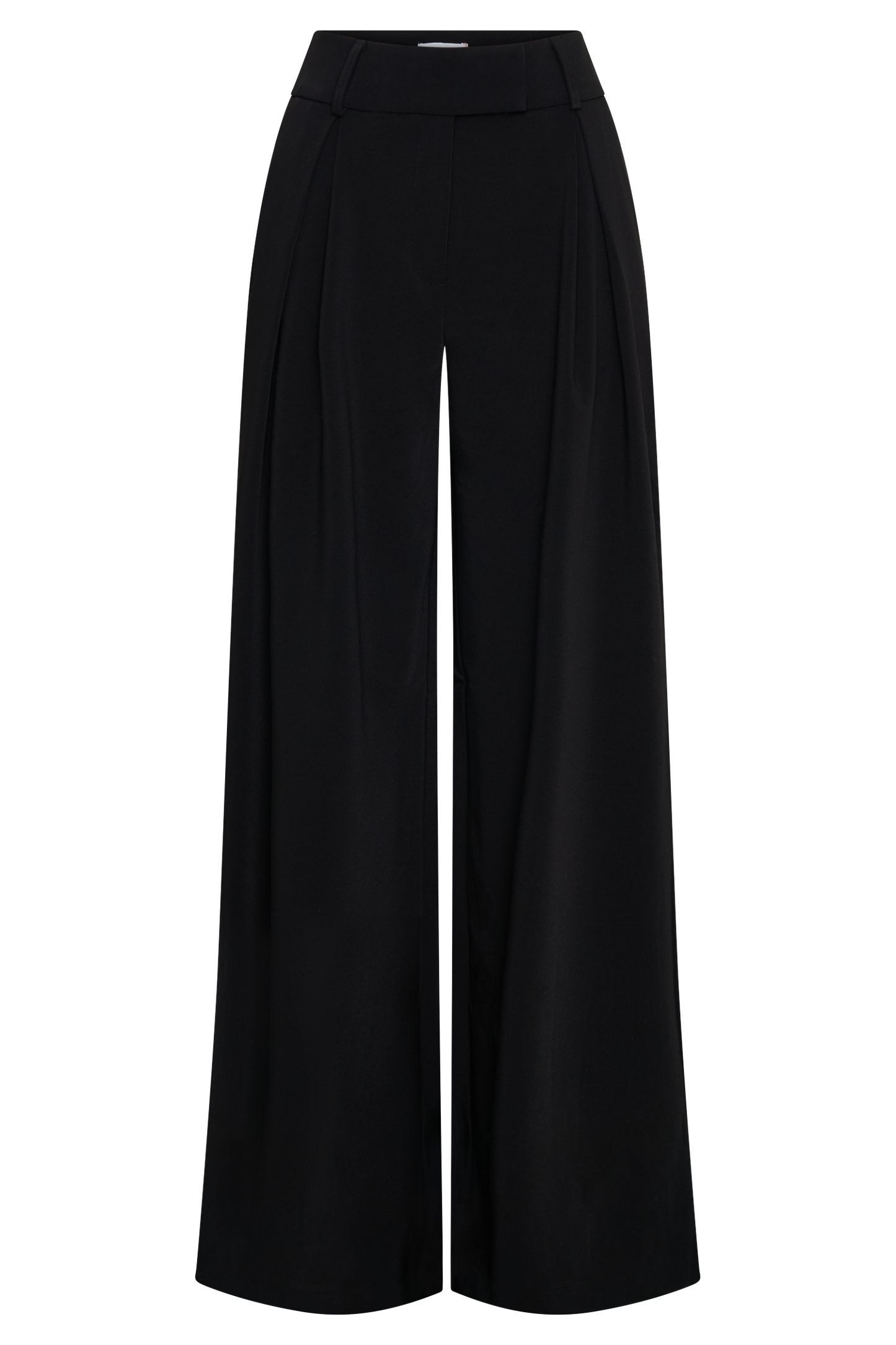 Pantalon large à plis Jacqueline - Noir