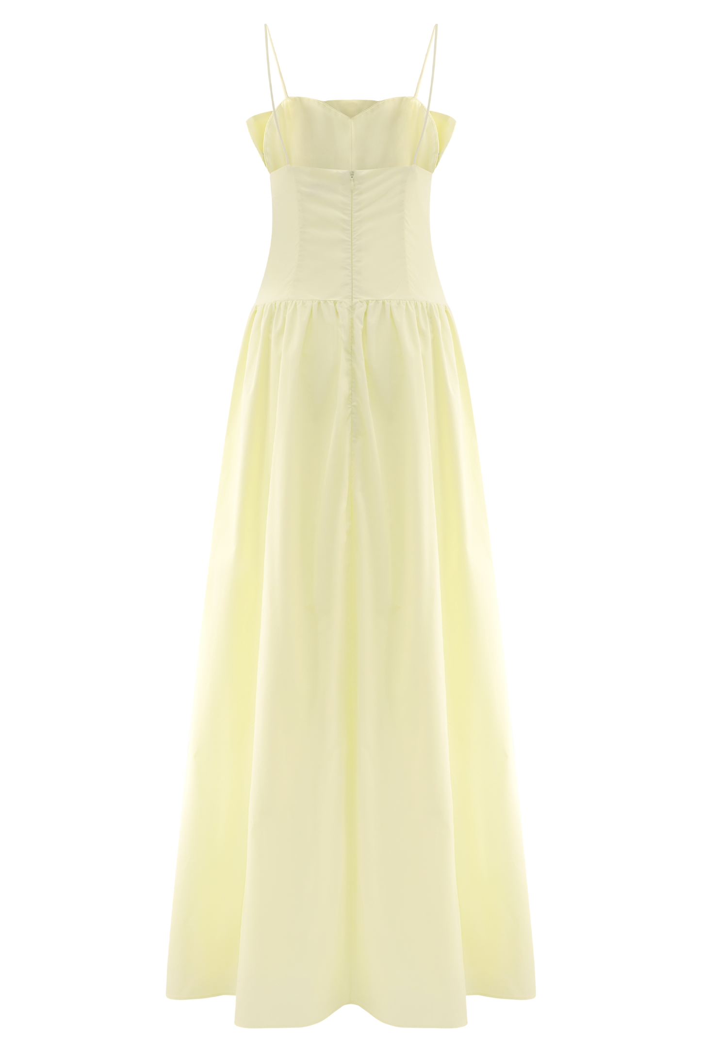 Jupe Maxi Janis en Coton à Volants - Citron