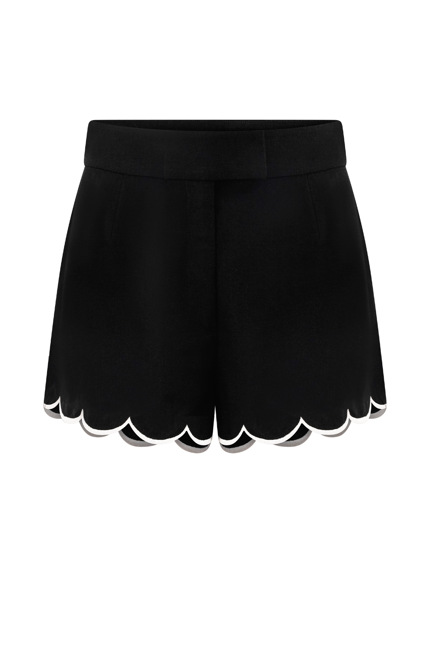 Short Judith à volants - Noir