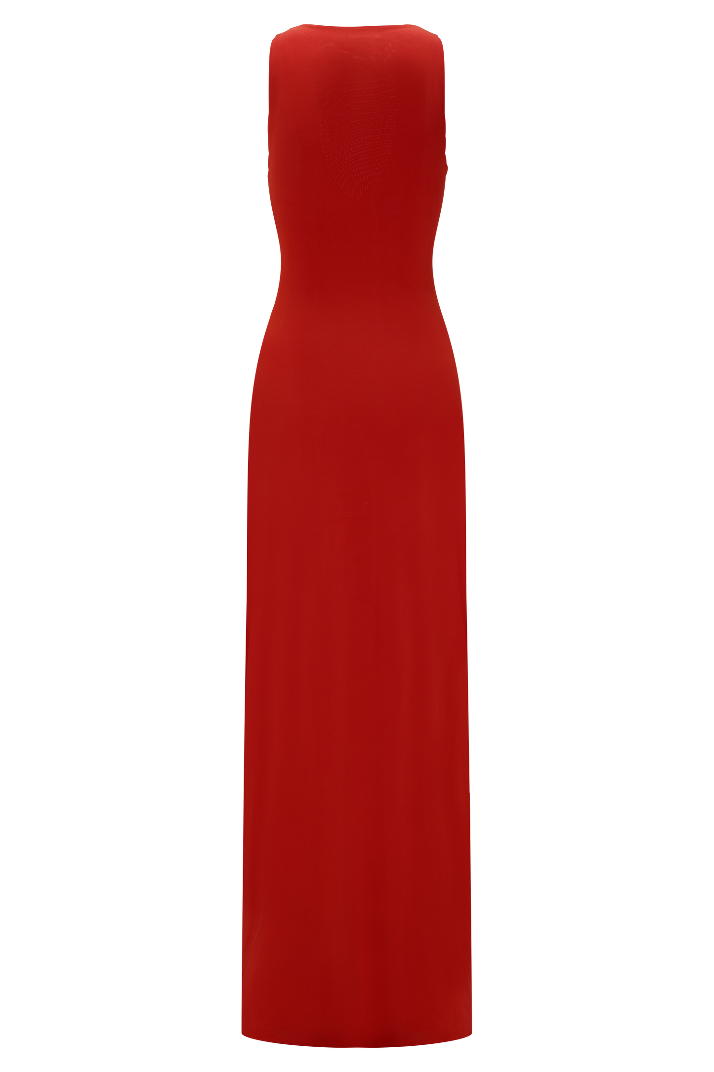 Robe maxi Kaiden en jersey fluide avec perles - Rouge désert