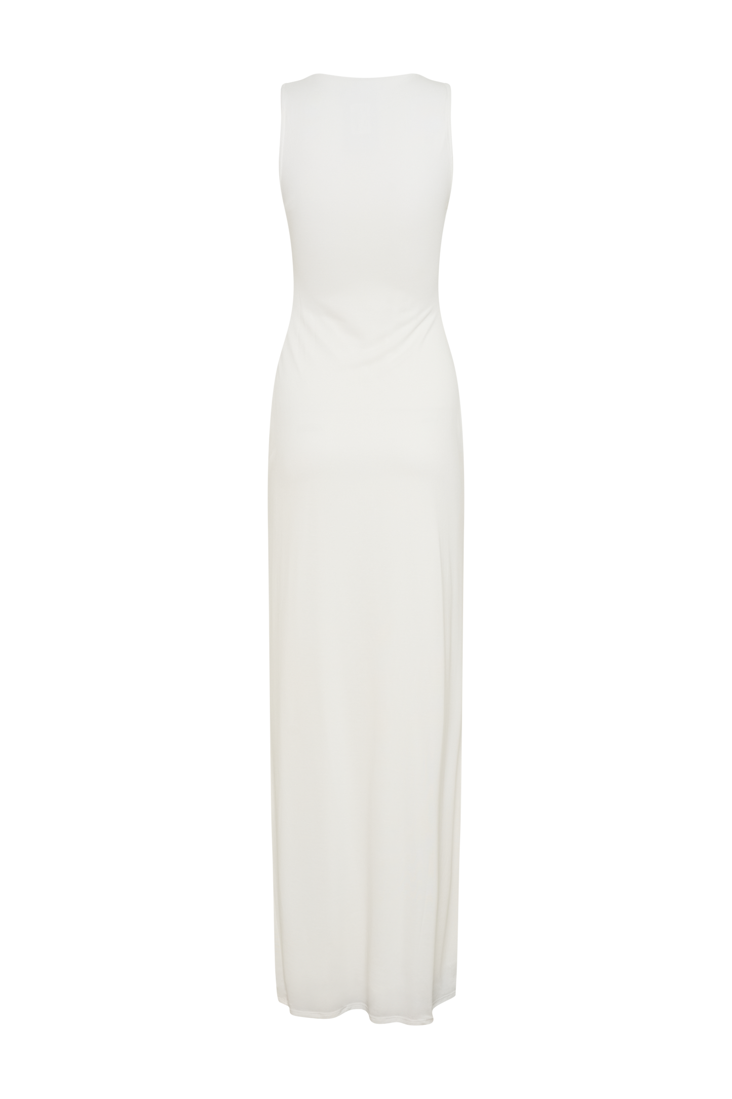 Robe maxi en jersey pêche Kassidy - Ivoire