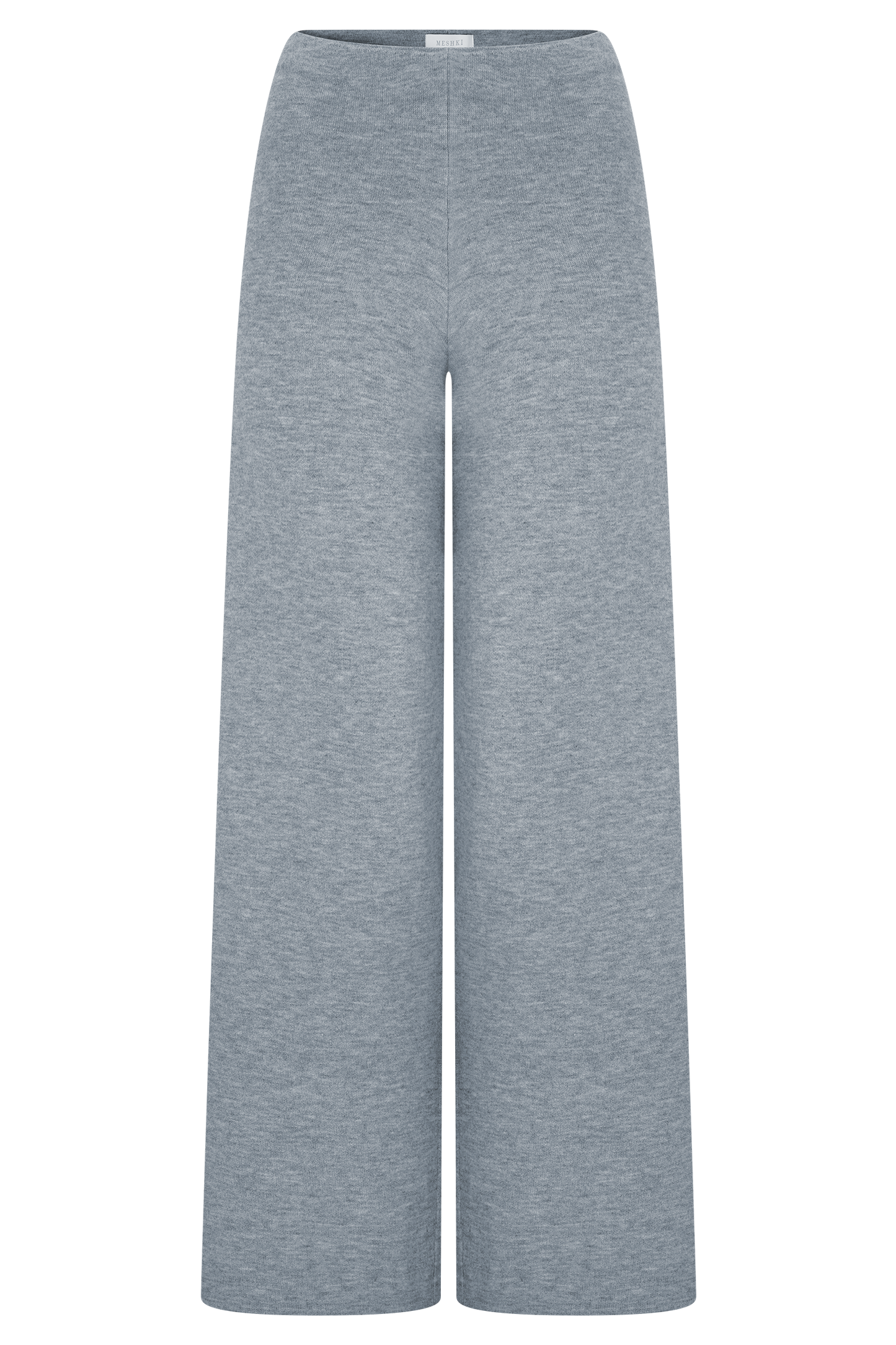 Pantalons en tricot à jambes droites Kerrymae - Gris chiné