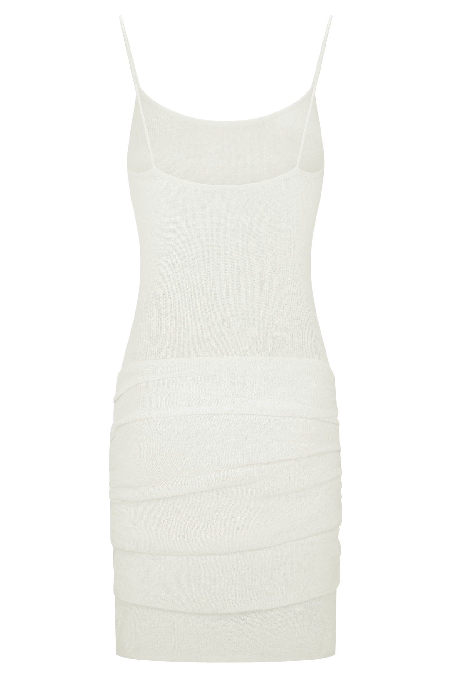 Mini-robe en tricot torsadé Laurie - Ivoire