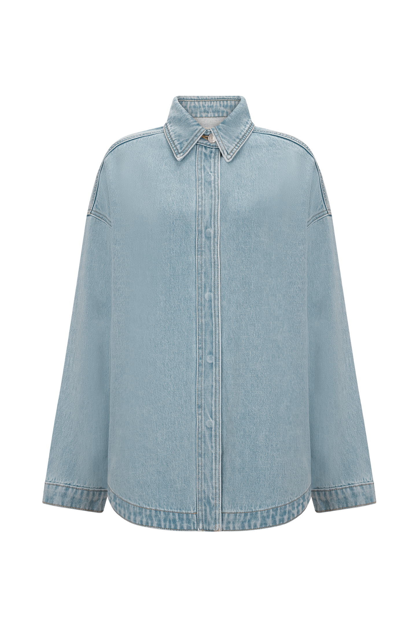 Chemise en jean oversize Lioda - Bleu des années 80