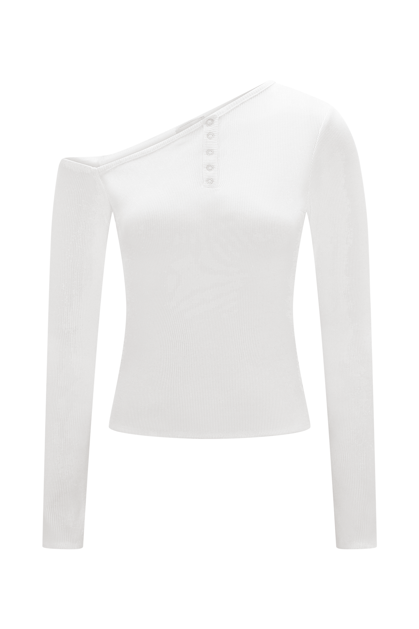 Maelle Haut à manches longues décolleté épaules dénudées - Ivoire