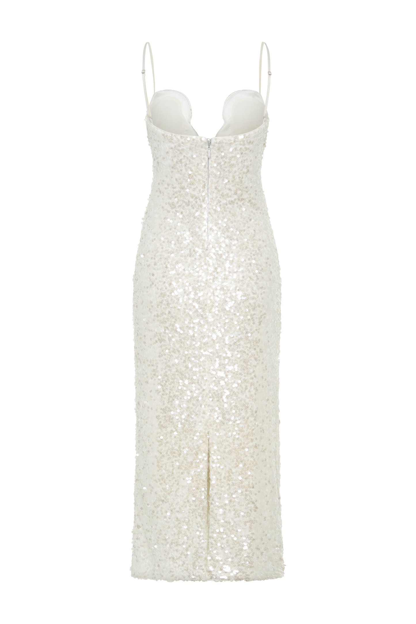 Makari Robe Maxi à Paillettes - Blanche