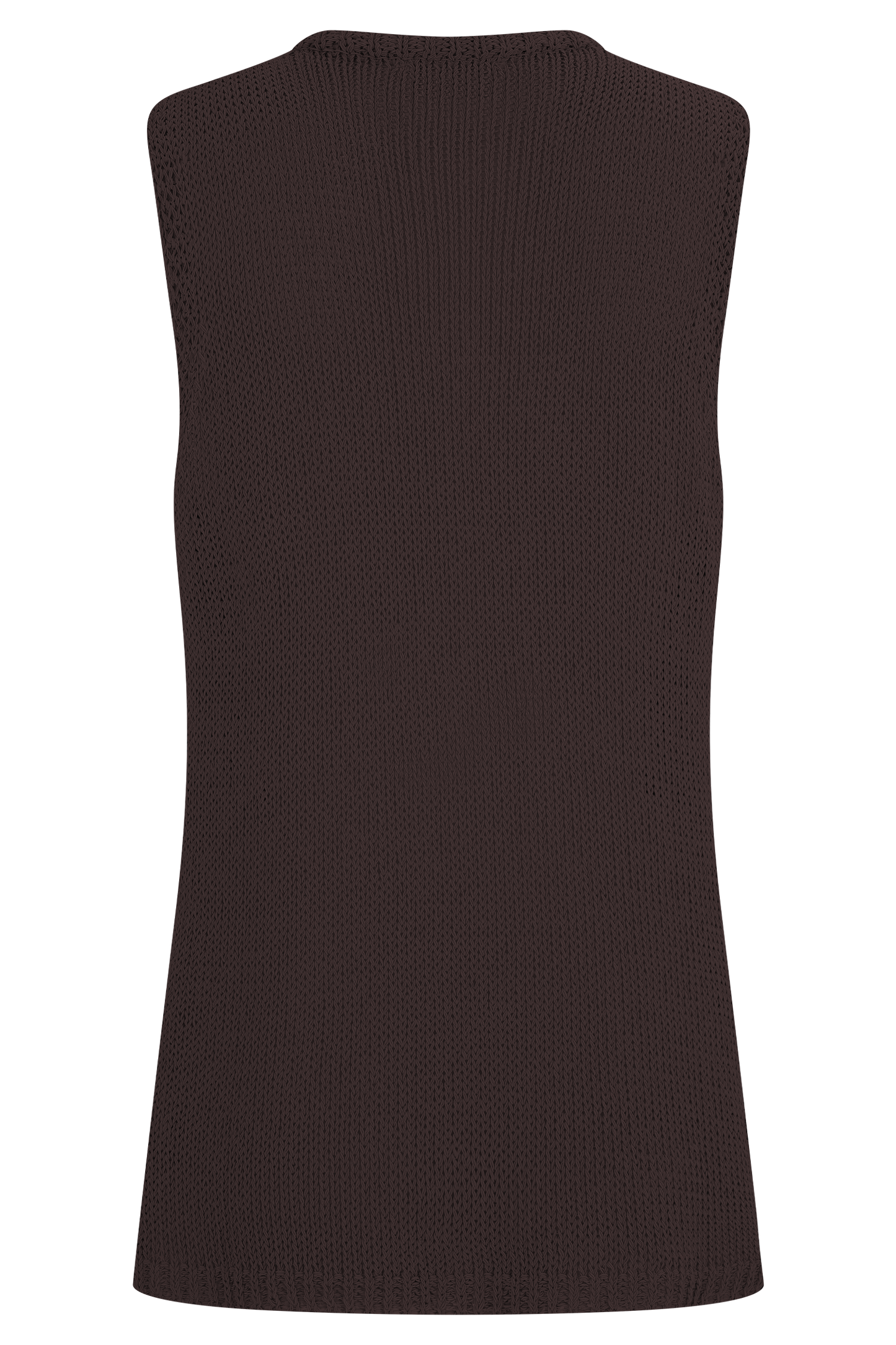 Malani Haut en Tricot avec Accroches Métalliques - Chocolat