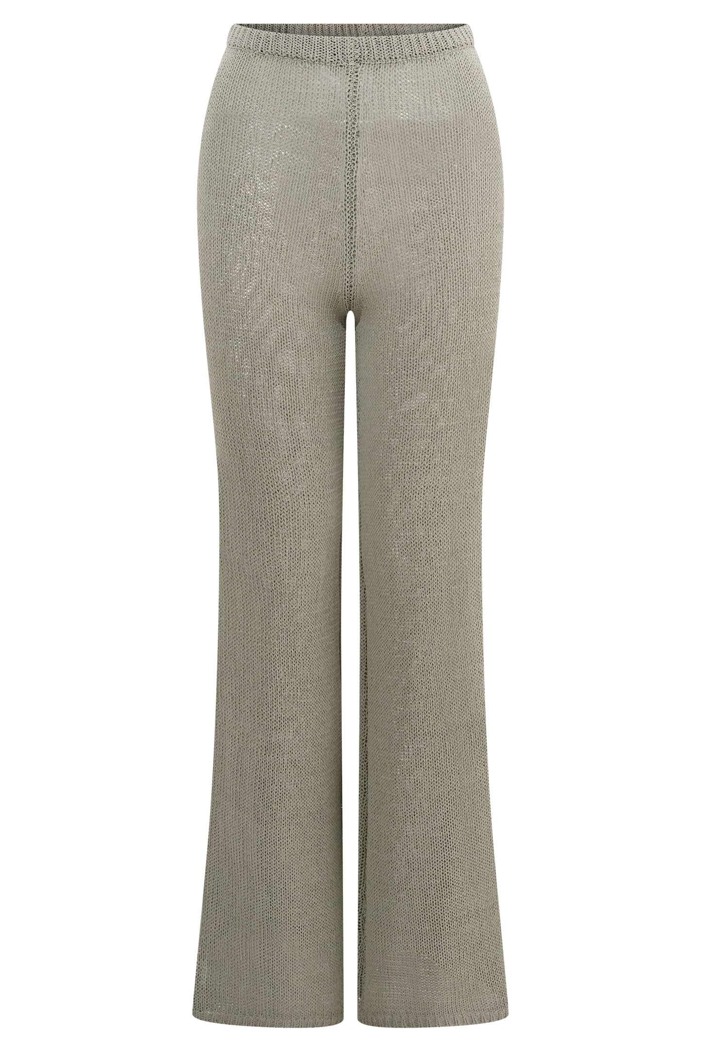 Pantalon Malani en Tricot à Pieds Large - SAGE